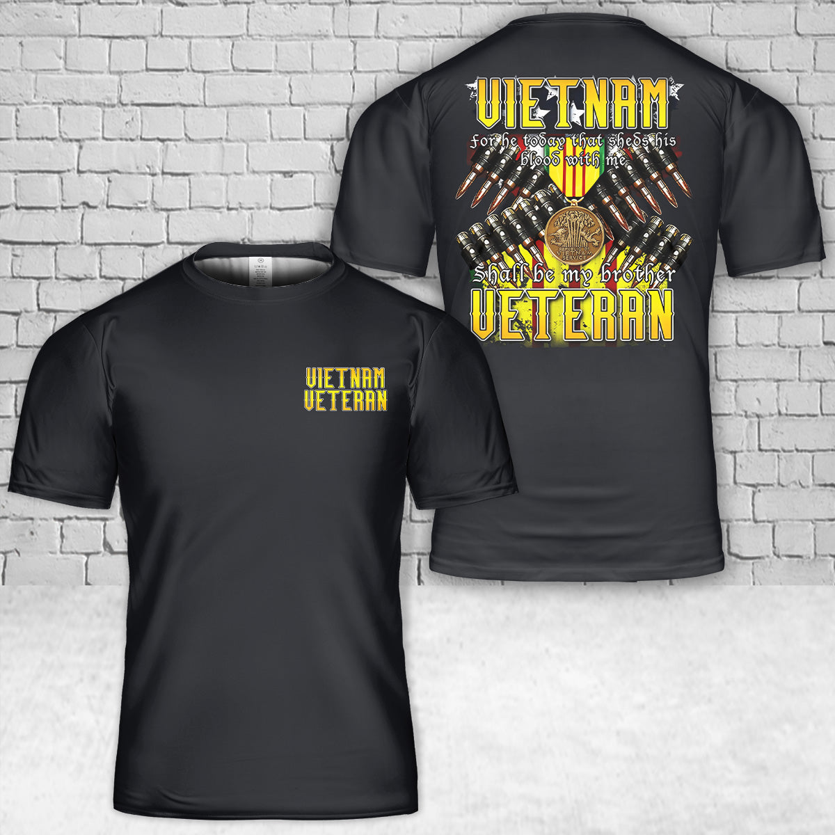 Medals of America Vietnam Brothers T-Shirt 3D