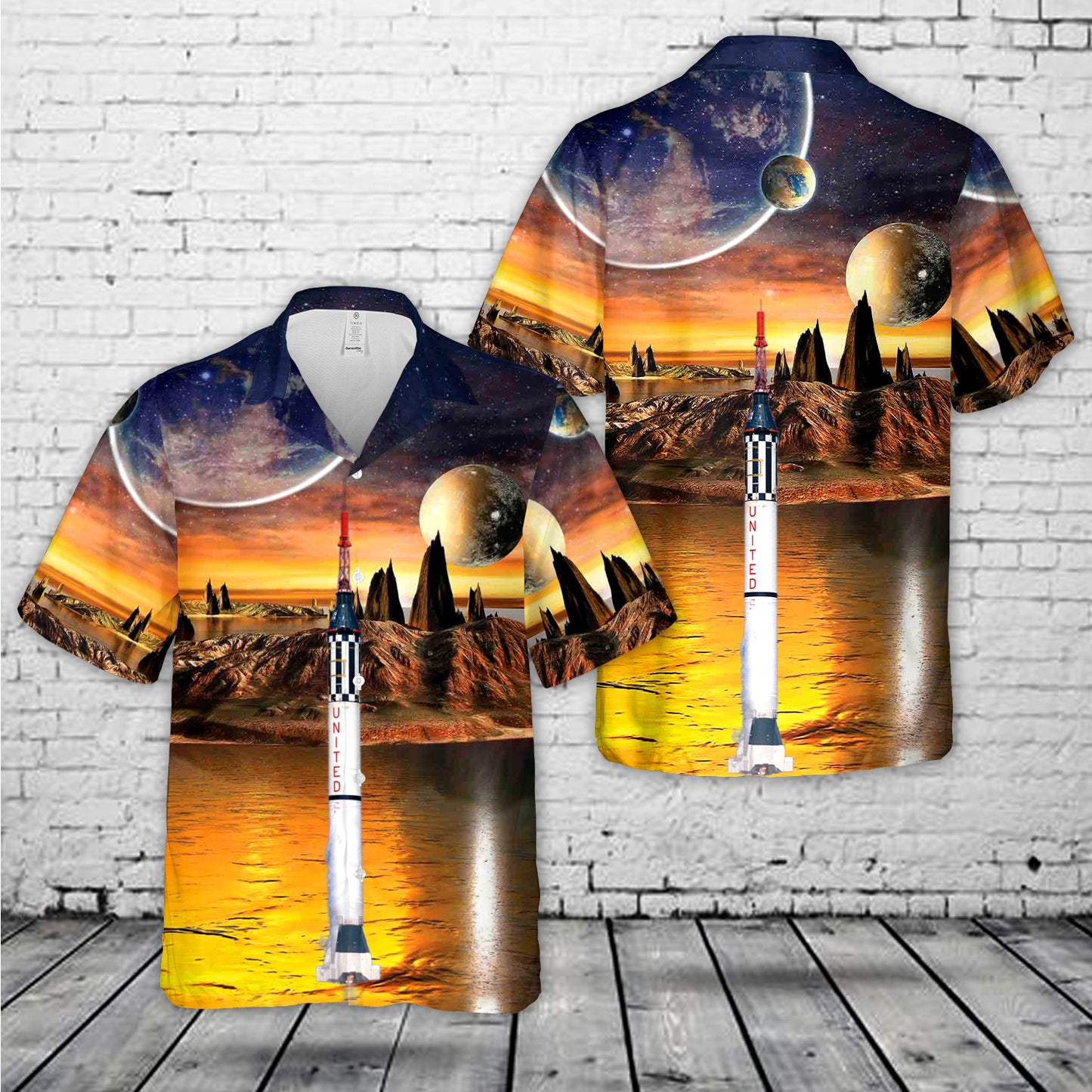 Mercury Redstone Hawaiian Shirt