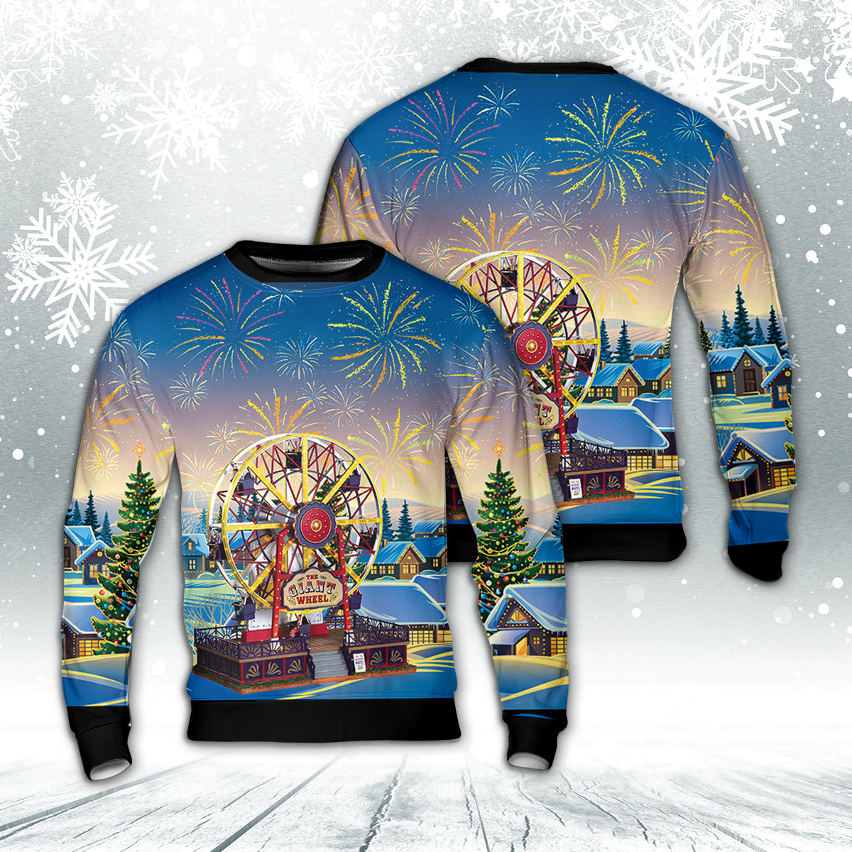 Merry Christmas The Giant Wheel Christmas Sweater
