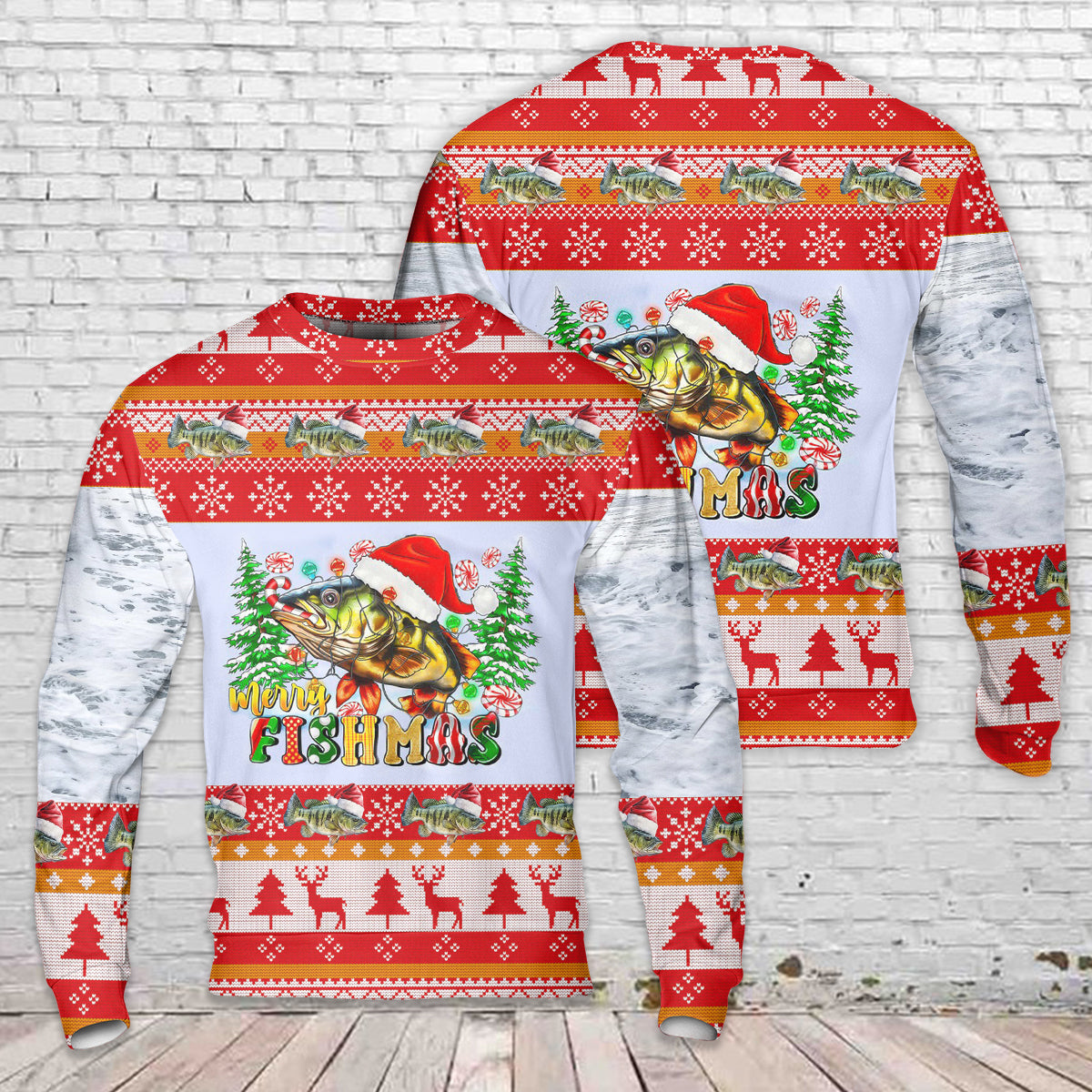 Merry Fishmas Bass Christmas Sweater – Merch Gears