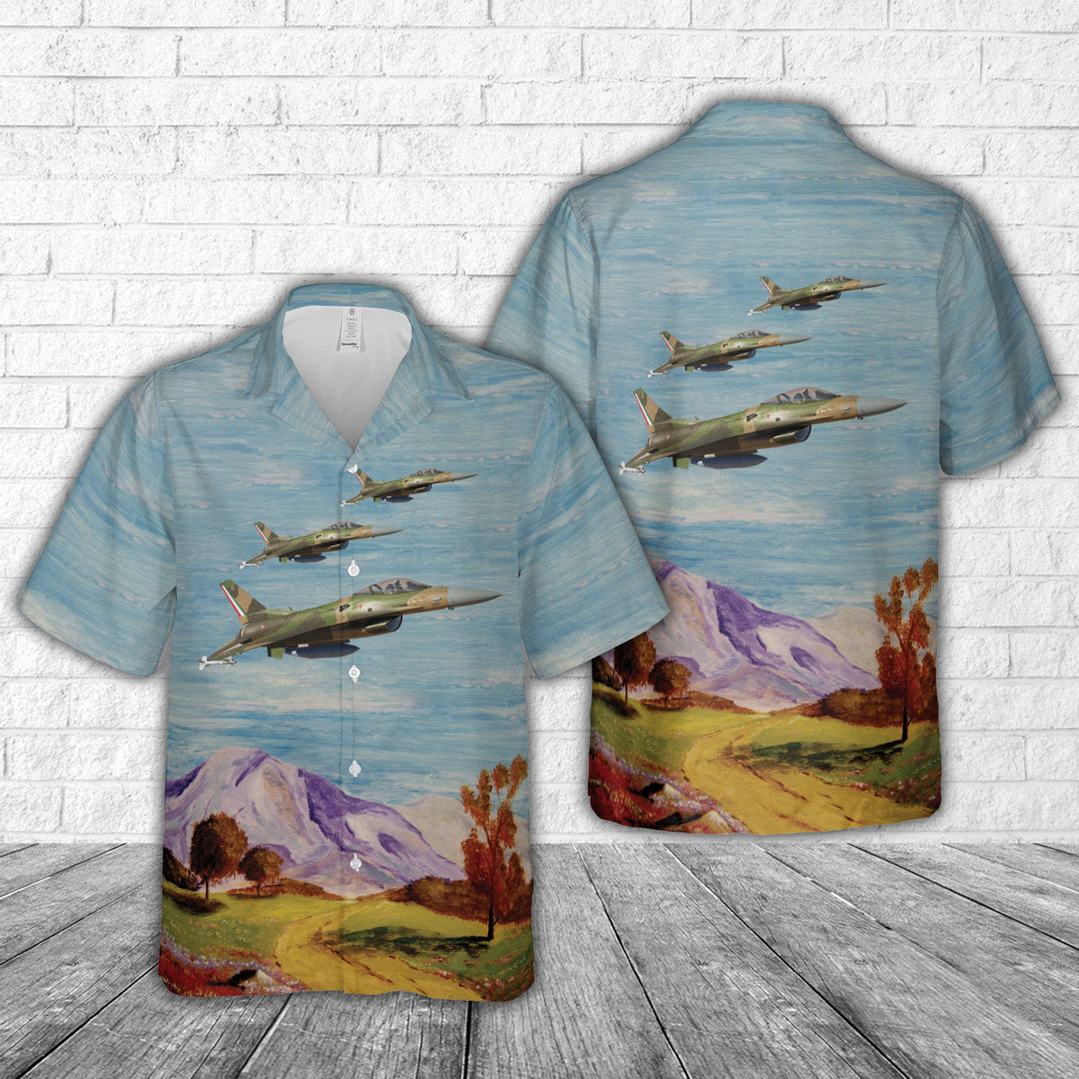 Mexican Air Force 401st Air Squadron F-16C Hawaiian Shirt