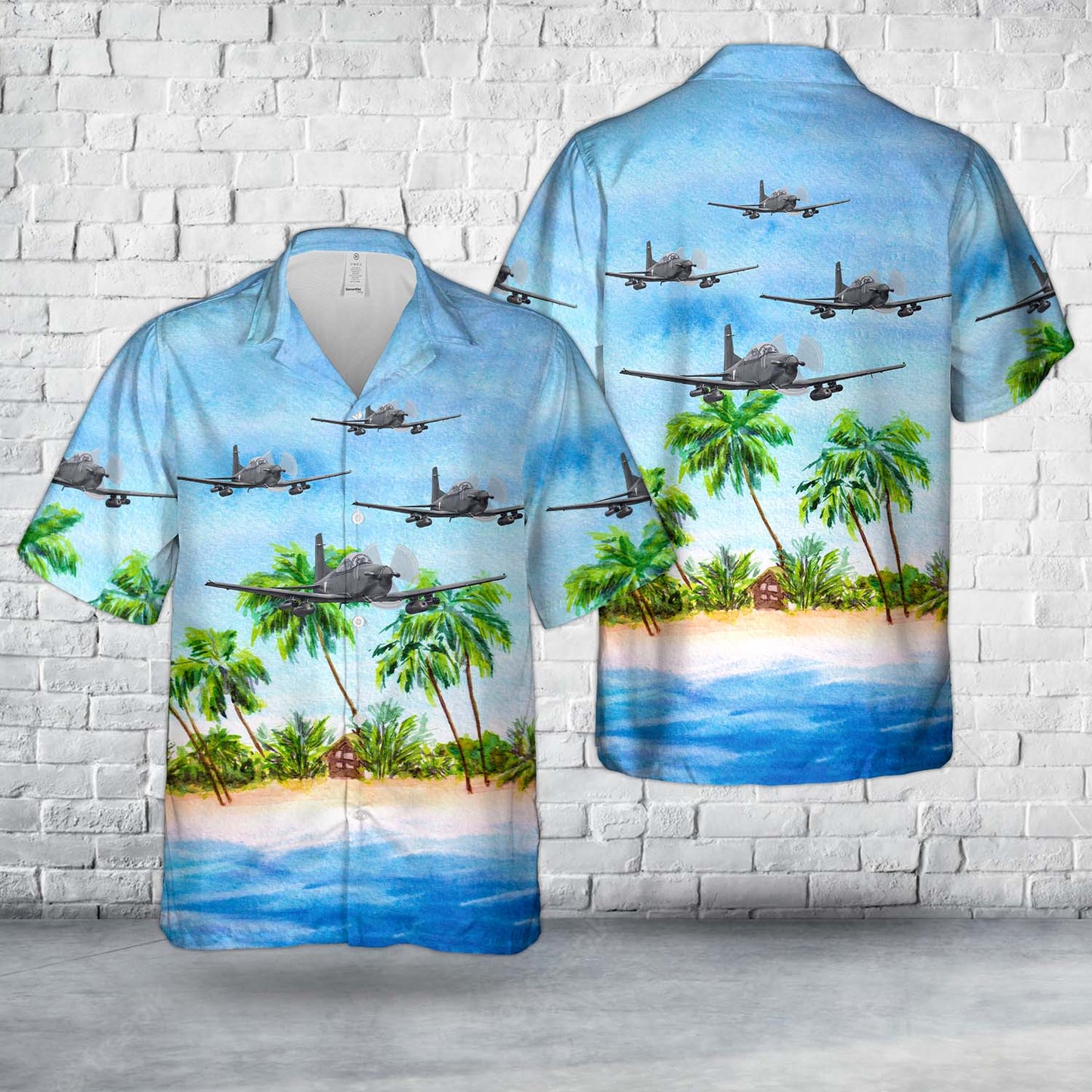Mexican Air Force Pilatus PC-7 Hawaiian Shirt