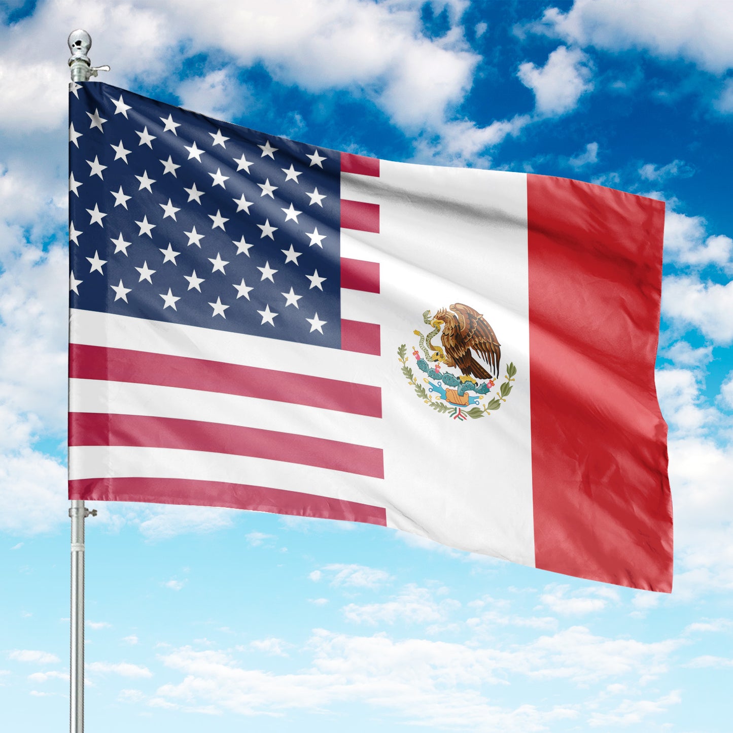 Mexican American House Flag