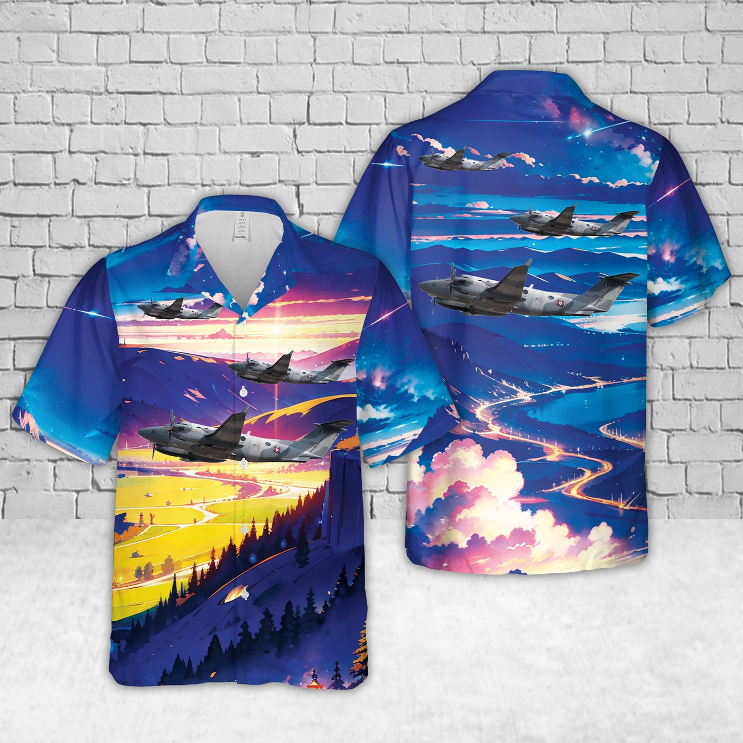 Mexican Navy Beechcraft B300 King Air 350i Hawaiian Shirt