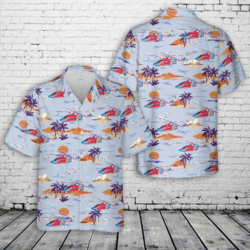Miami Children's Hospital Sikorsky S-76 Life Flight Hawaiian Shirt