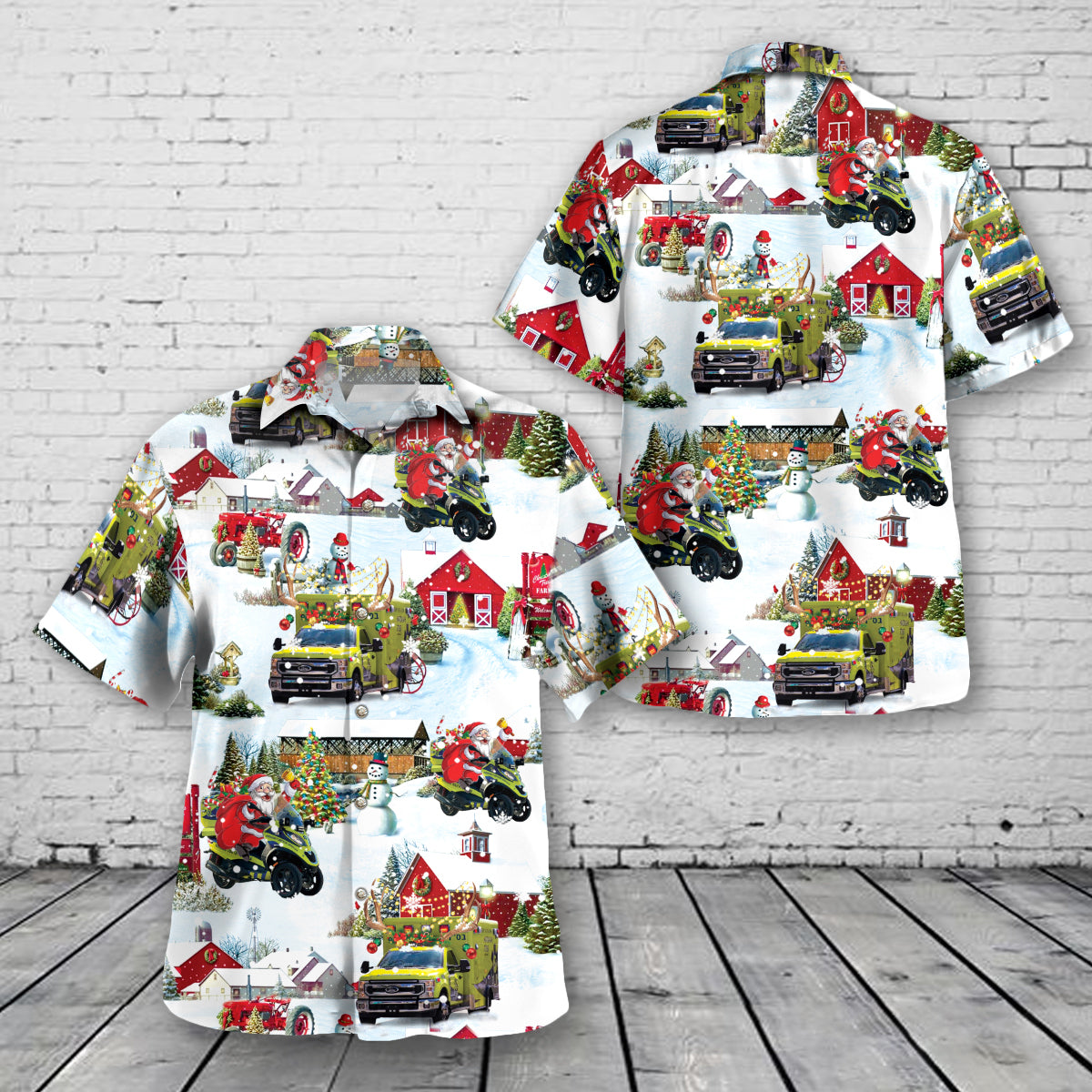 Miami, Florida, Hatzalah South Florida EMS Christmas Hawaiian Shirt