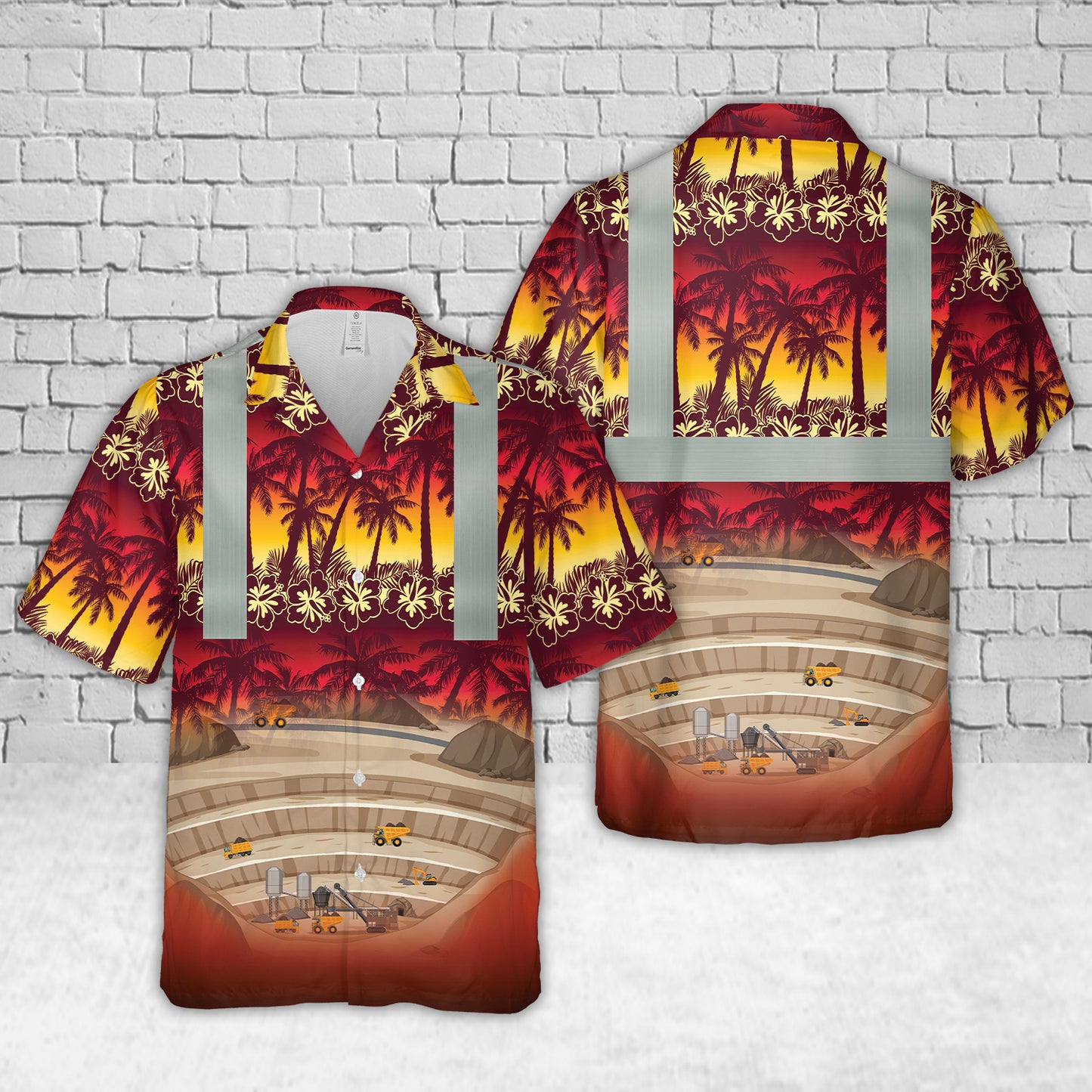 Mining Tropical Hawaiian Shirt