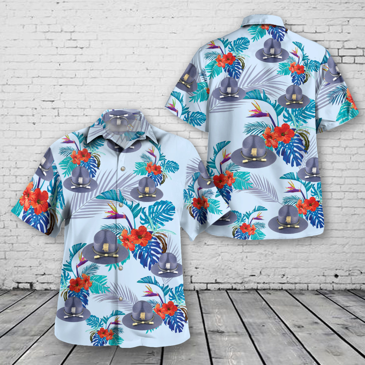 Mississippi Highway Patrol Trooper Hat Hawaiian Shirt