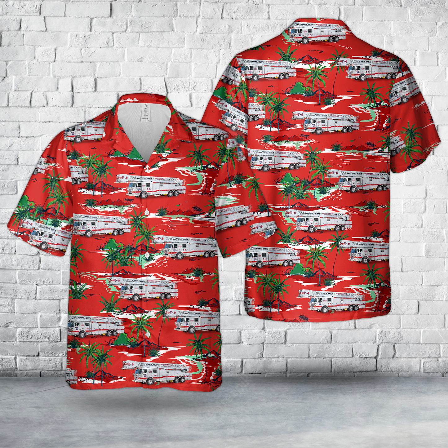 Monroeville, Pennsylvania, Monroeville Volunteer Fire Company No.4 Hawaiian Shirt