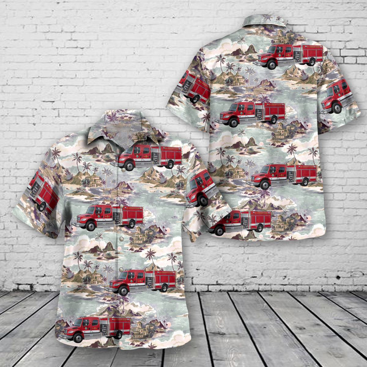 Moore Haven, Florida, Glades County Fire Department Hawaiian Shirt