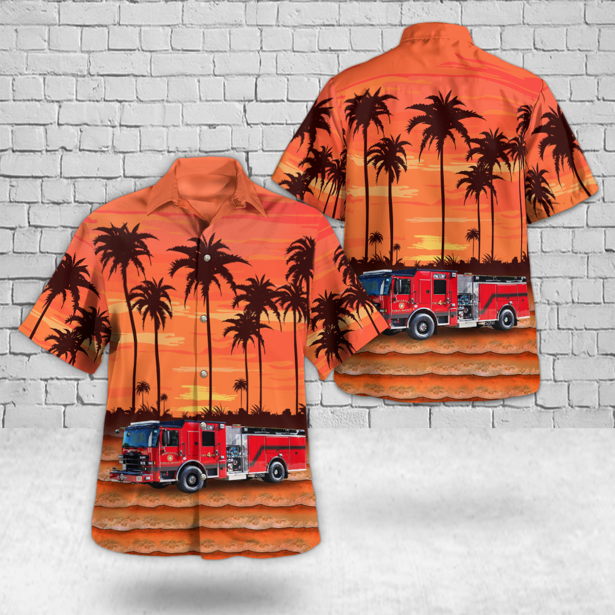 Morganton, North Carolina, Morganton Department of Public Safety Hawaiian Shirt