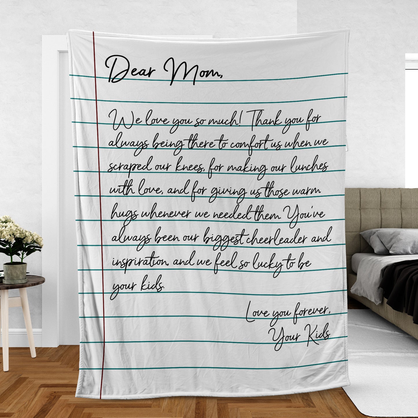 Mother’s Day Gift for Mom Fleece Blanket (Lightweight)