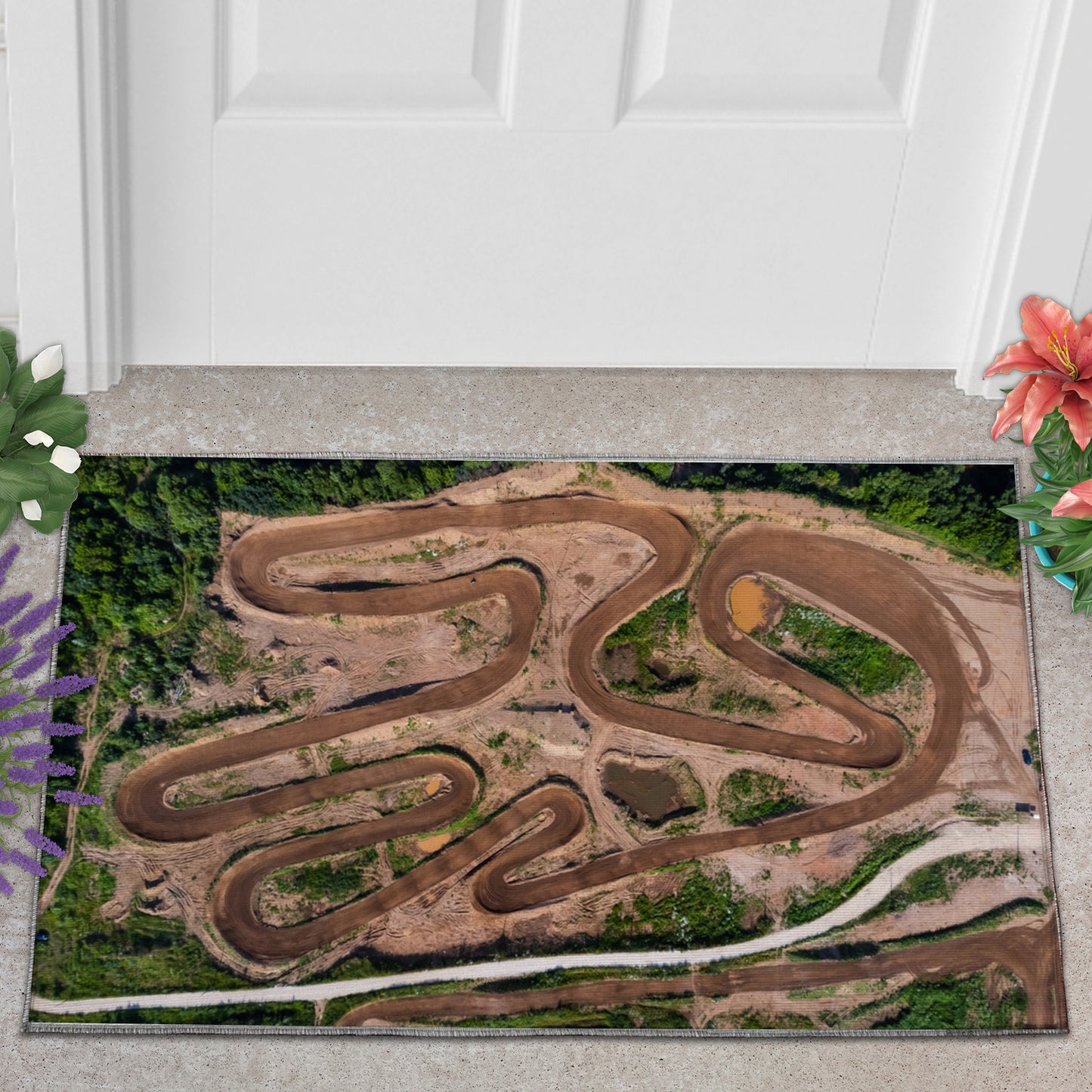 Motocross Motorsport Race Track Doormat