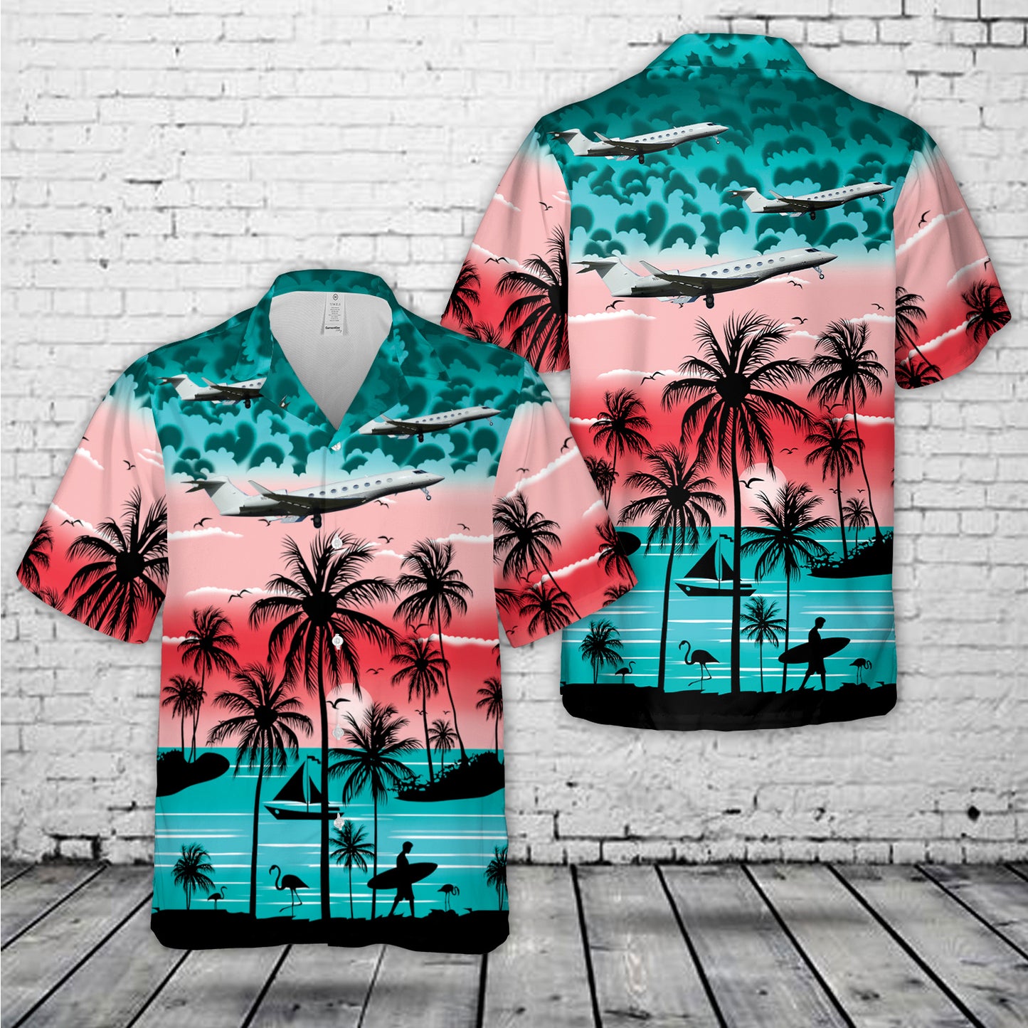 N650RH Gulfstream G650 (6154) Hawaiian Shirt