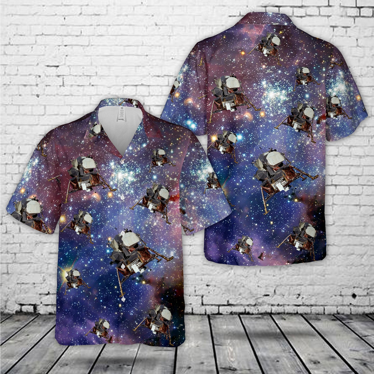 NASA Apollo 11 Lunar Lander Hawaiian Shirt