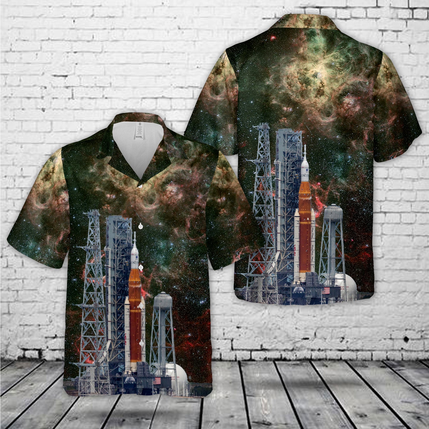 NASA Artemis 1 Moon Rocket Hawaiian Shirt