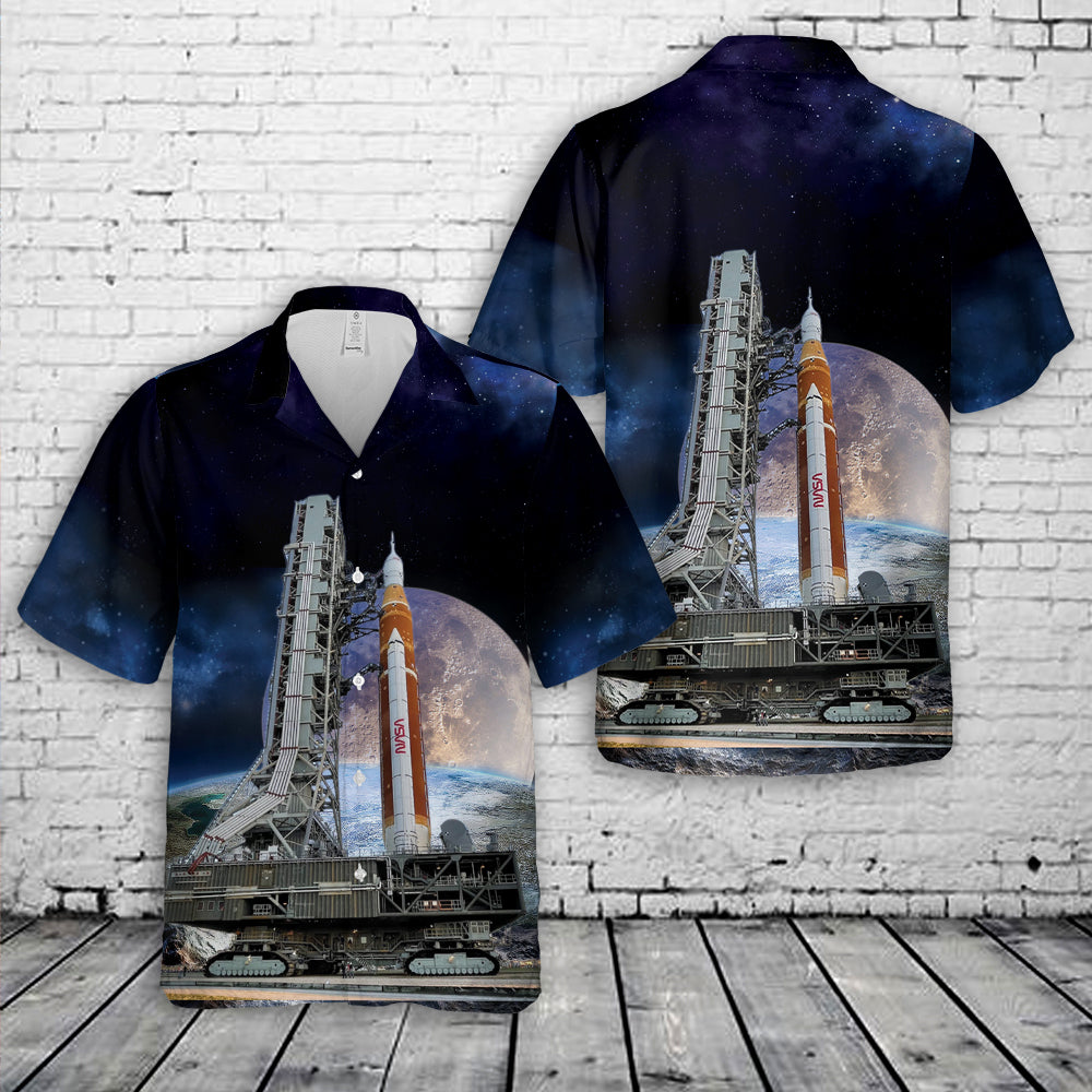 NASA Crawler Transporter Hawaiian Shirt