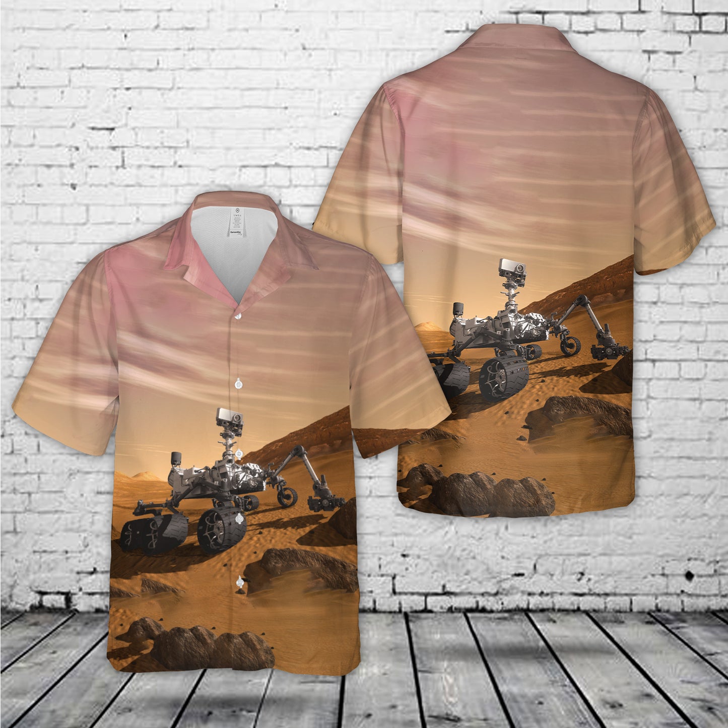 NASA Mars Curiosity Rover Hawaiian Shirt
