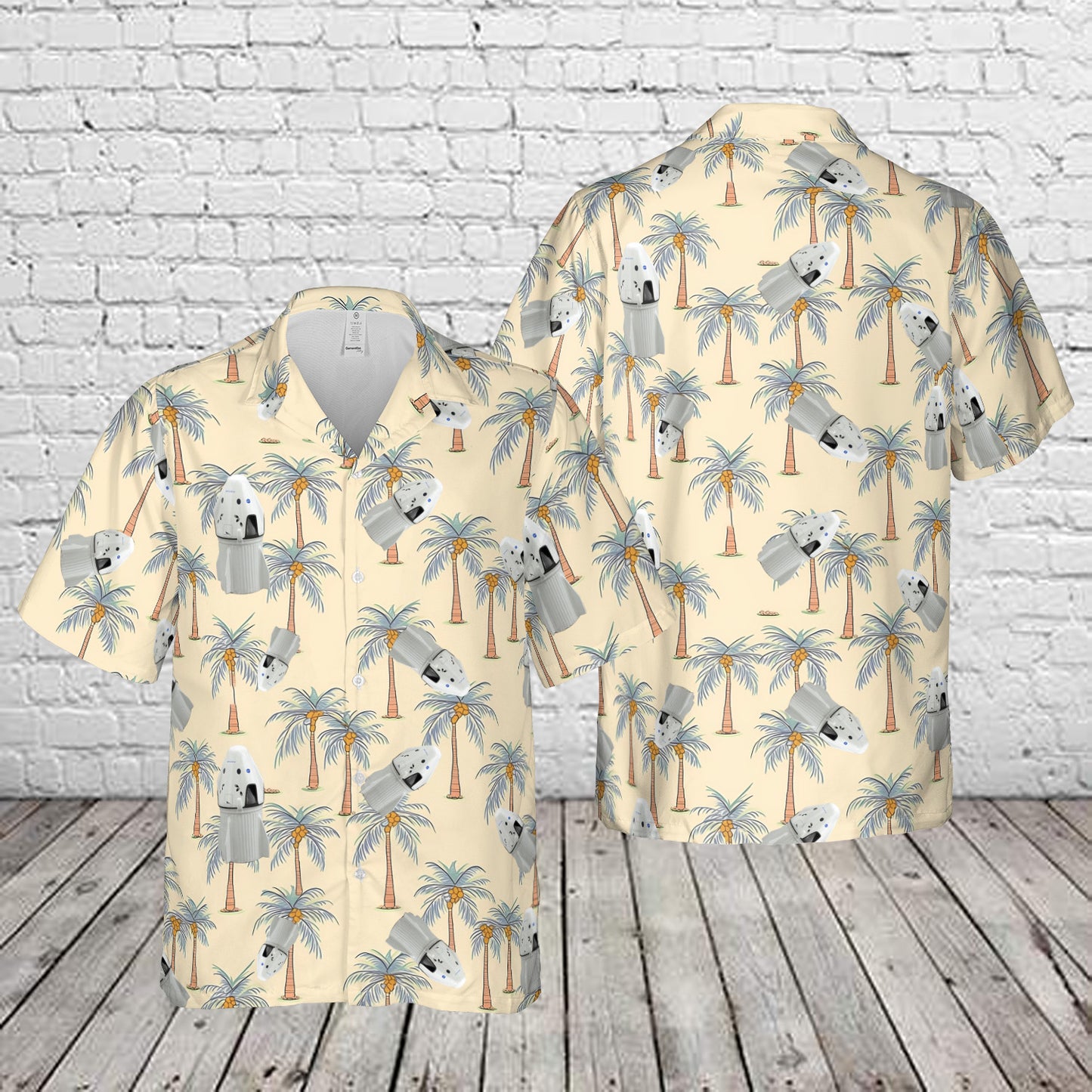 NASA SpaceX Rocket Hawaiian Shirt