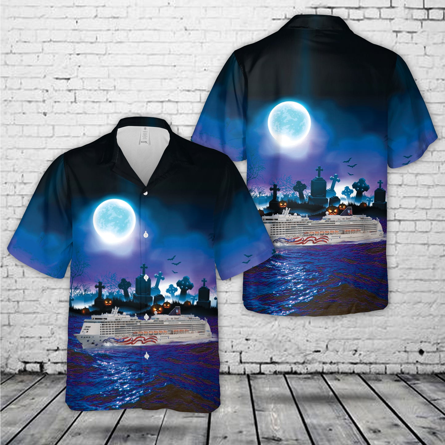 NCL Norwegian Cruise Line Pride of America Halloween Hawaiian Shirt