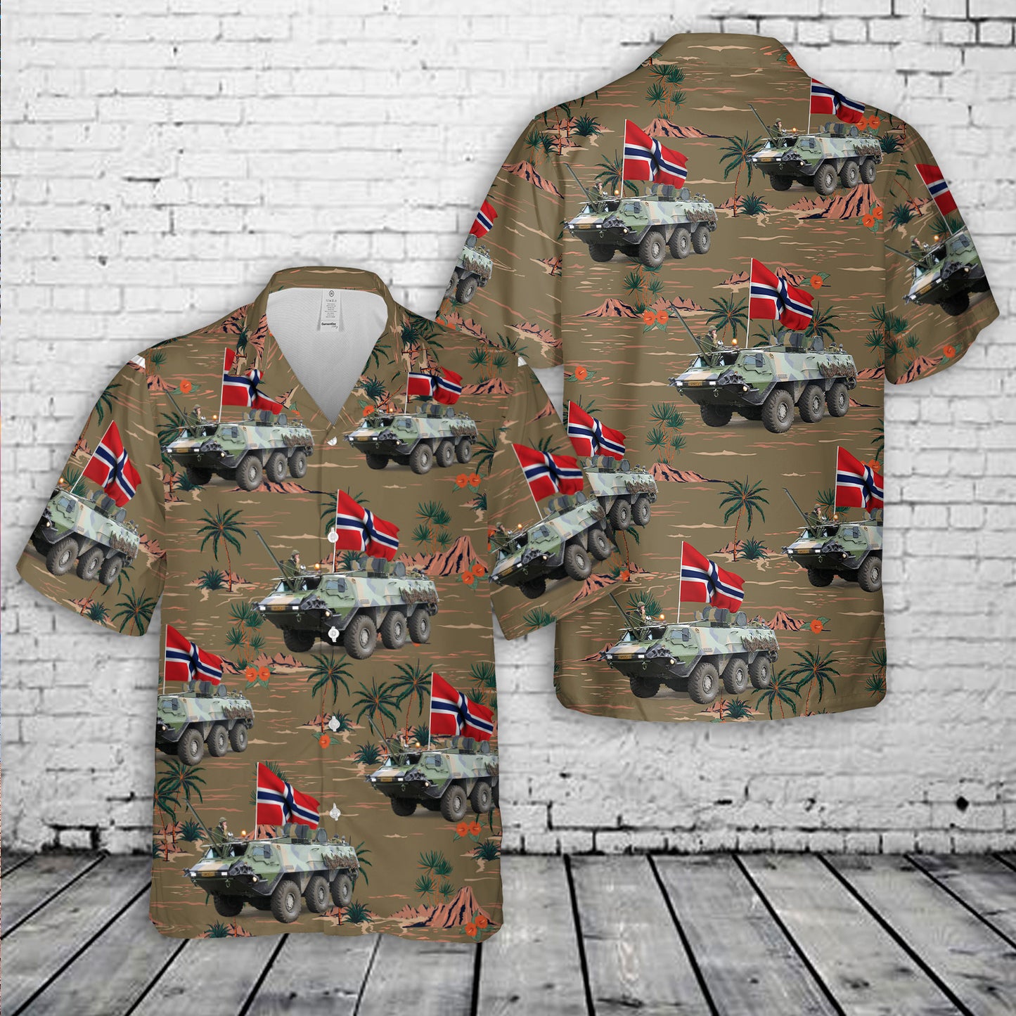 Norwegian Army Sisu XA-185 Hawaiian Shirt