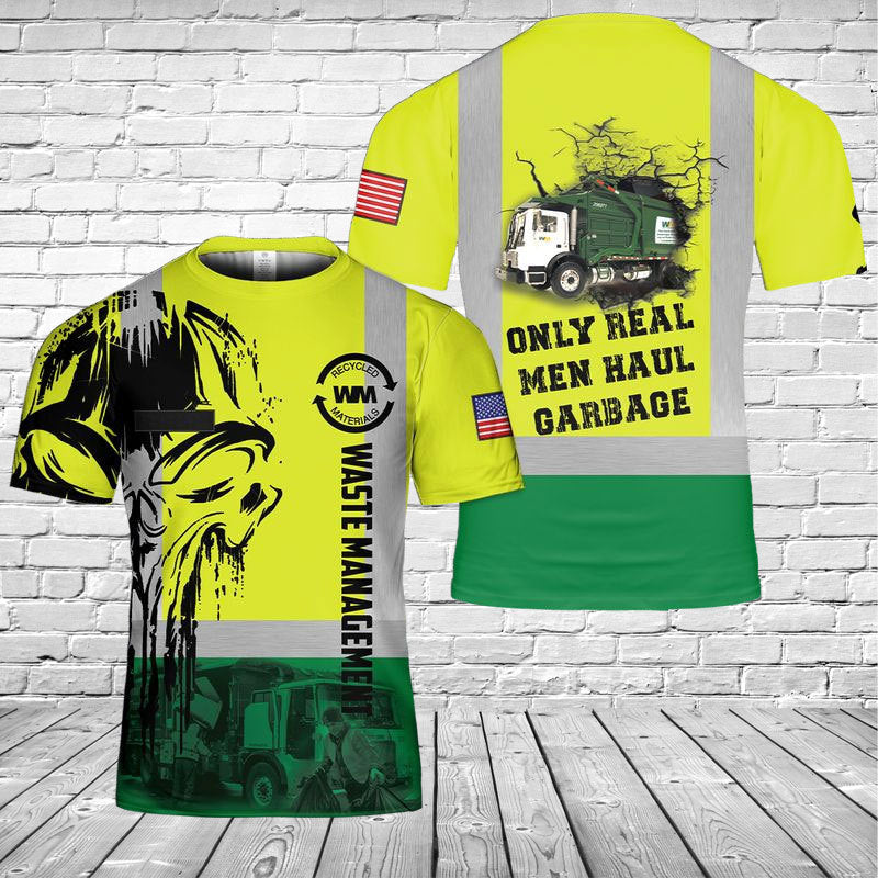 Custom Name US Waste Management 3D T-shirt