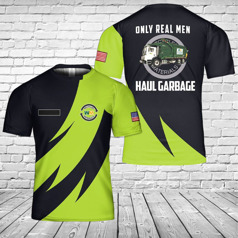 Custom Name Waste Management 3D T-shirt