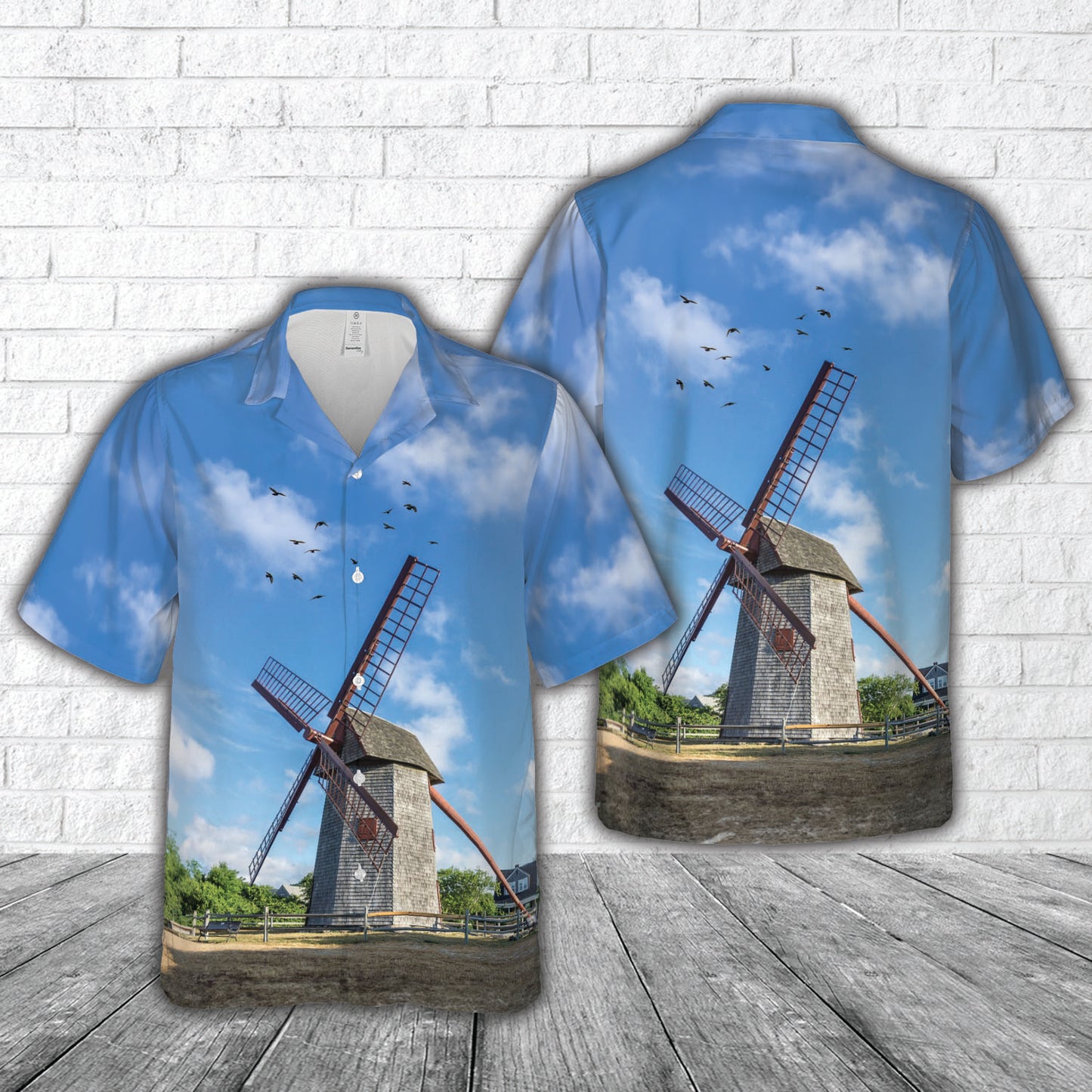 Nantucket Island, Massachusetts, The Old Mill smock mill Hawaiian Shirt