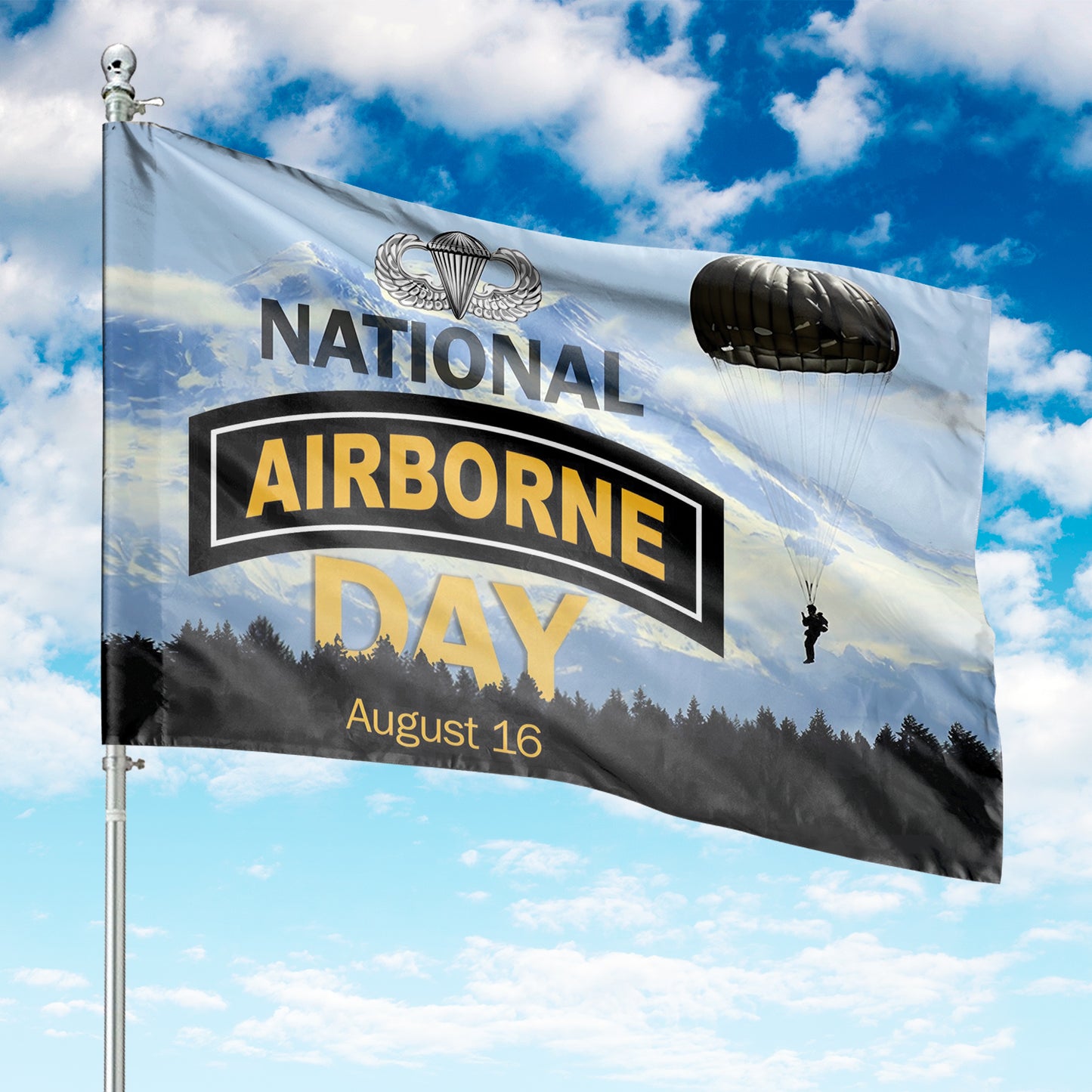 National Airborne Day House Flag