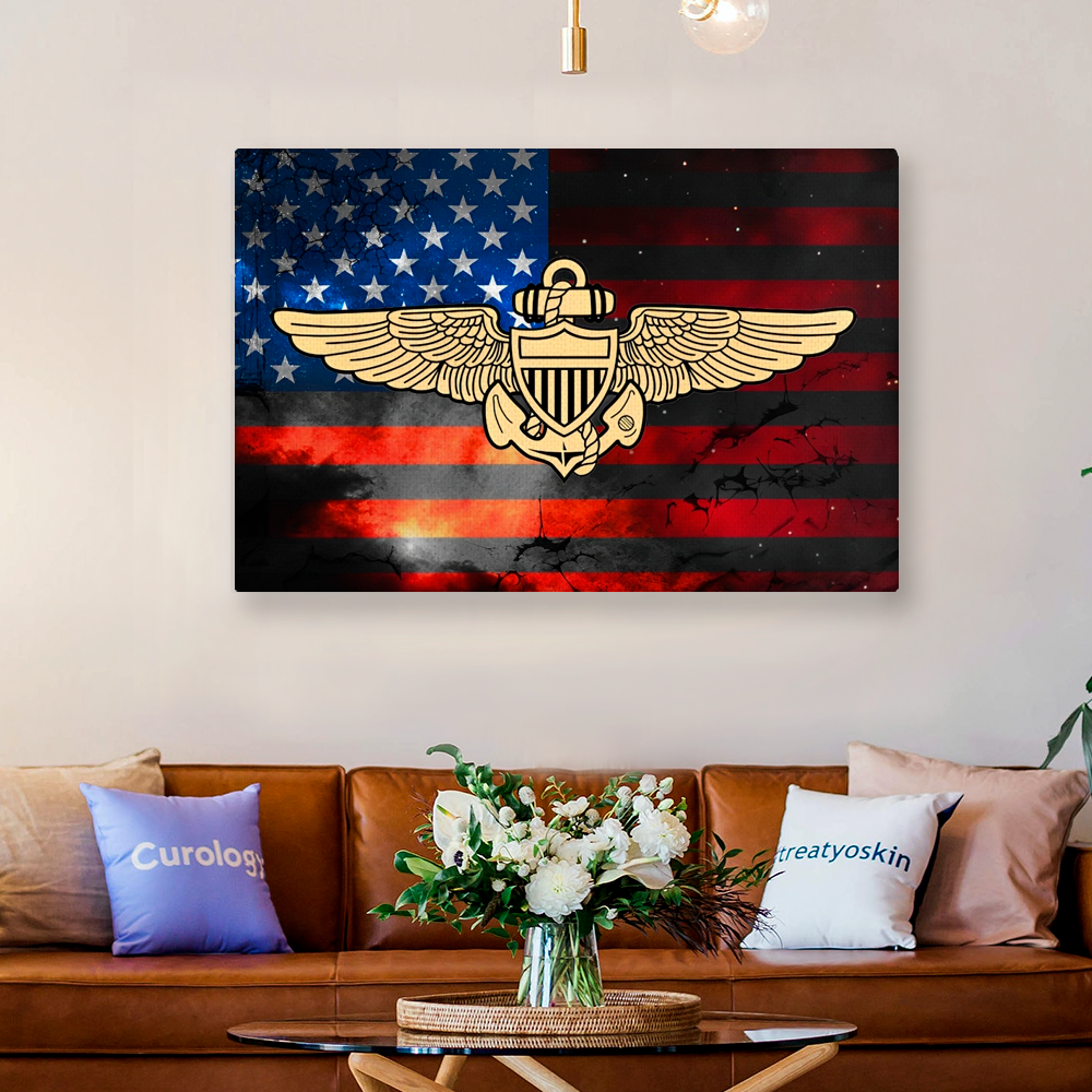 Naval Aviator Pilot Wings Canvas