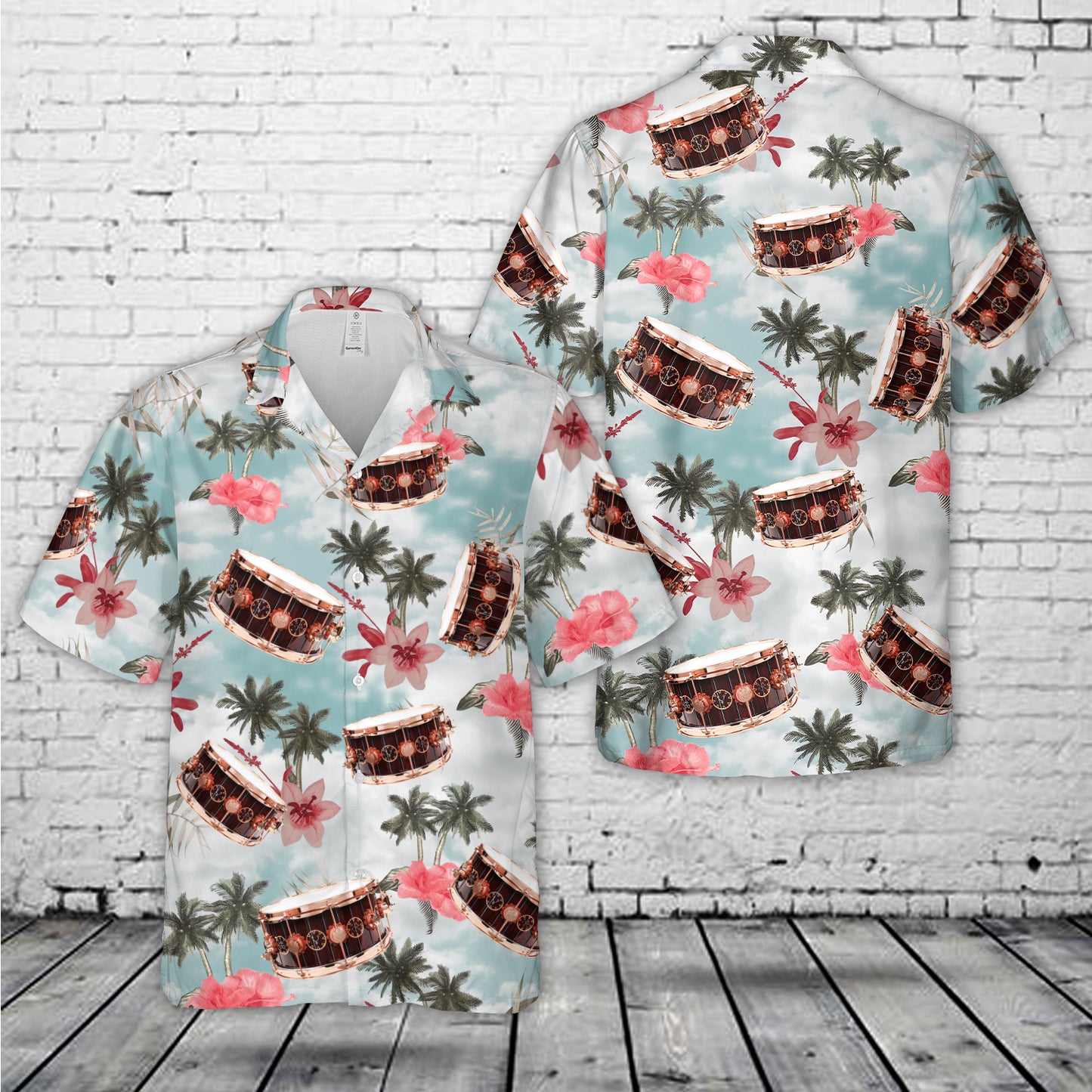 Neil Pearts "Time Machine" Specialty Snare Drum Hawaiian Shirt