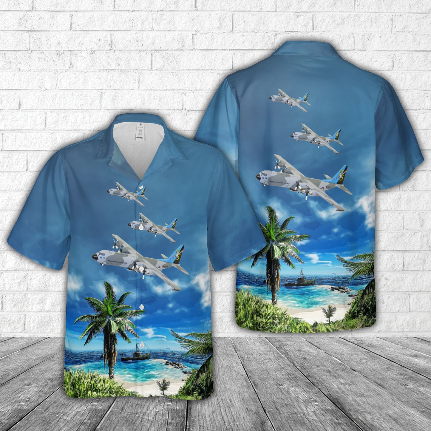 Netherlands Air Force Lockheed C-130H-30 Hercules Hawaiian Shirt