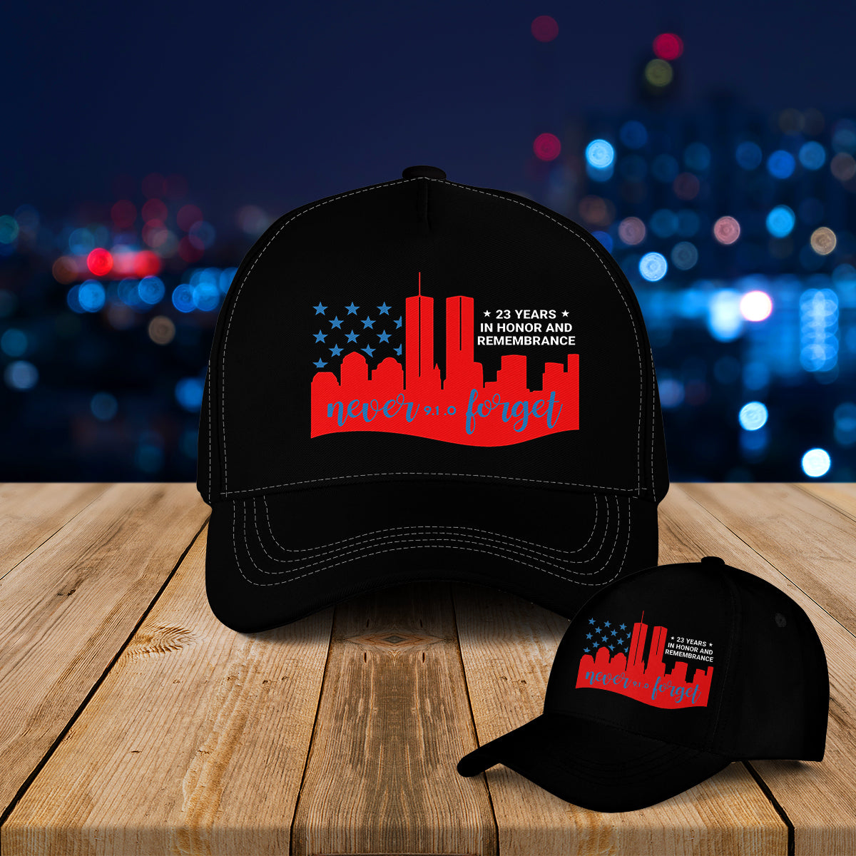 Never Forget September 11th Baseball Cap