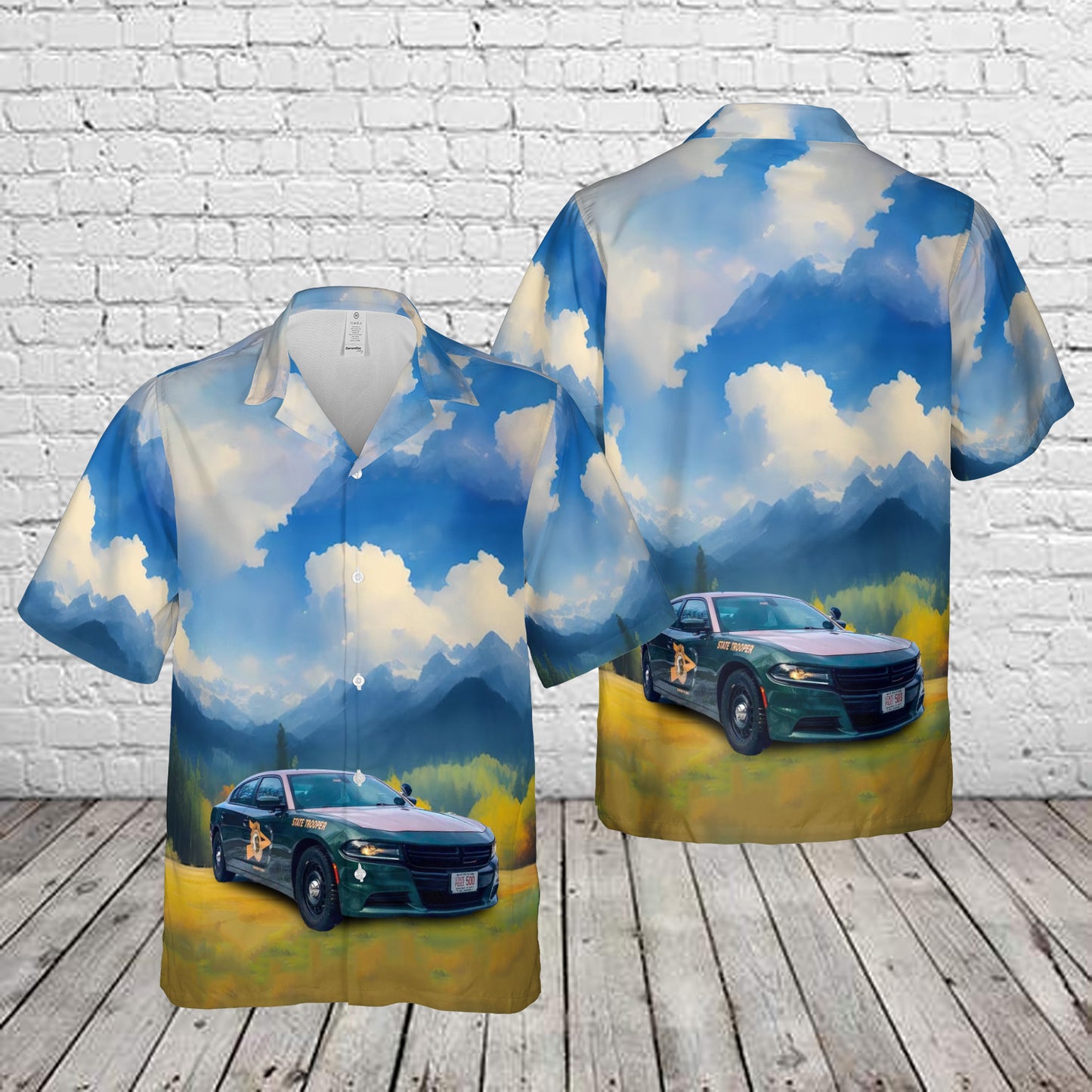 New Hampshire State Police Hawaiian Shirt