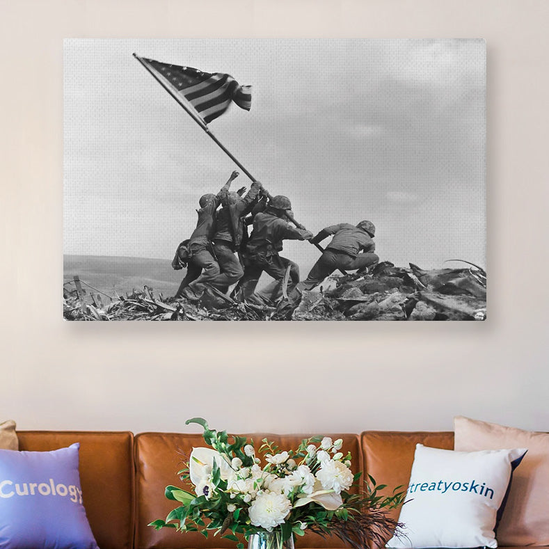 New Iwo Jima Flag Raising "Victory" Canvas