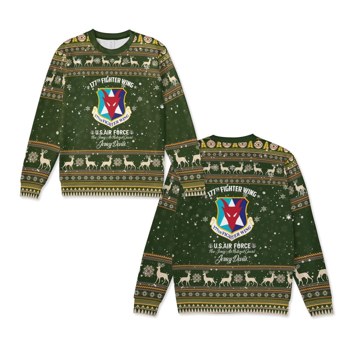 New Jersey Air National Guard 177th Fighter Wing (177 FW) F-16C Fighting Falcon Knitted Sweater