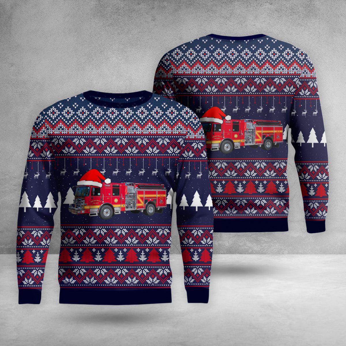 New Martinsville, West Virginia, New Martinsville Fire Department Christmas AOP Sweater