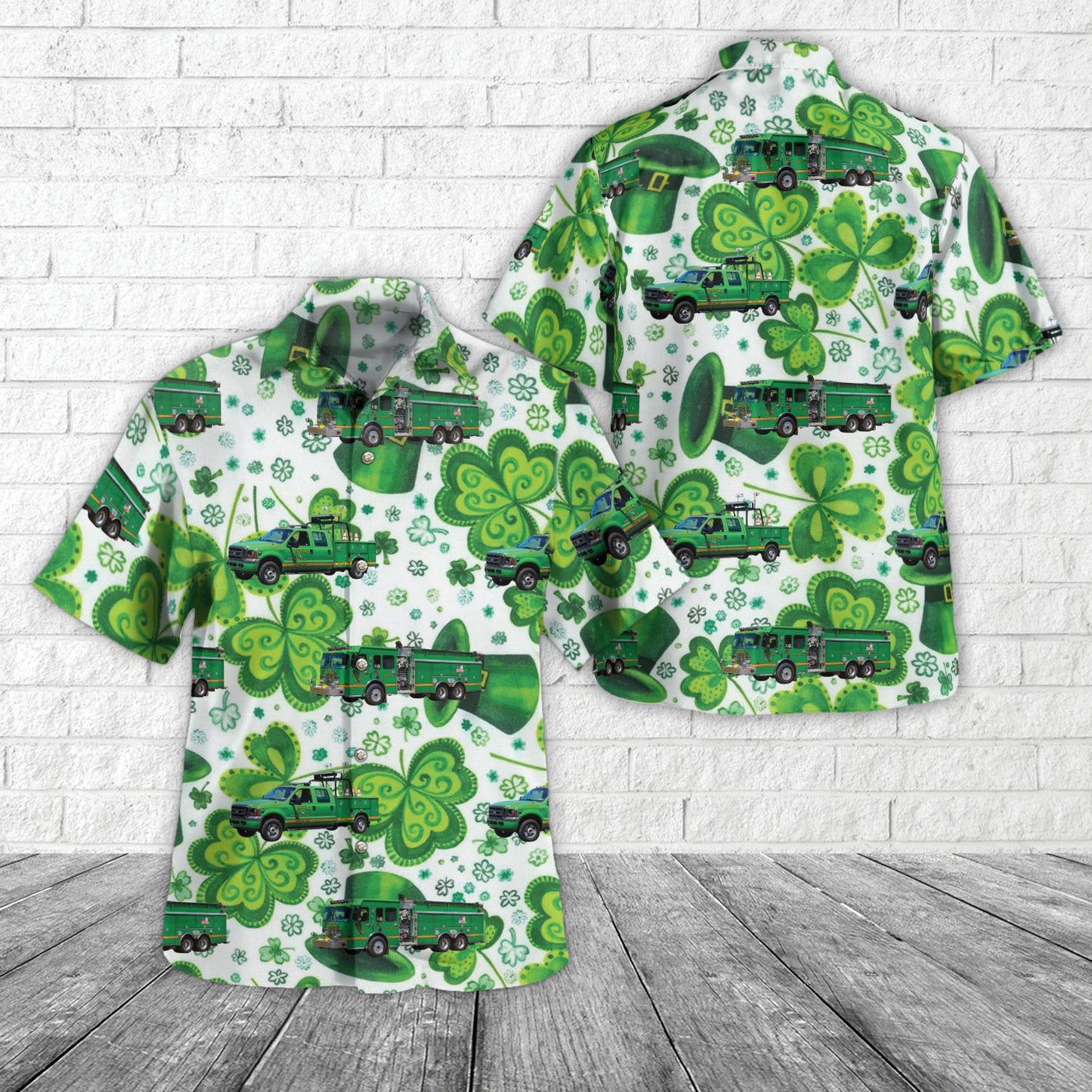 New Oxford, Pennsylvania, Irishtown Fire Company St Patrick's Day Hawaiian Shirt
