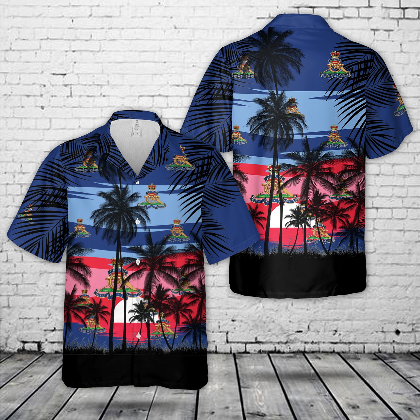 New Zealand Army Royal New Zealand Artillery (RNZA) Hawaiian Shirt