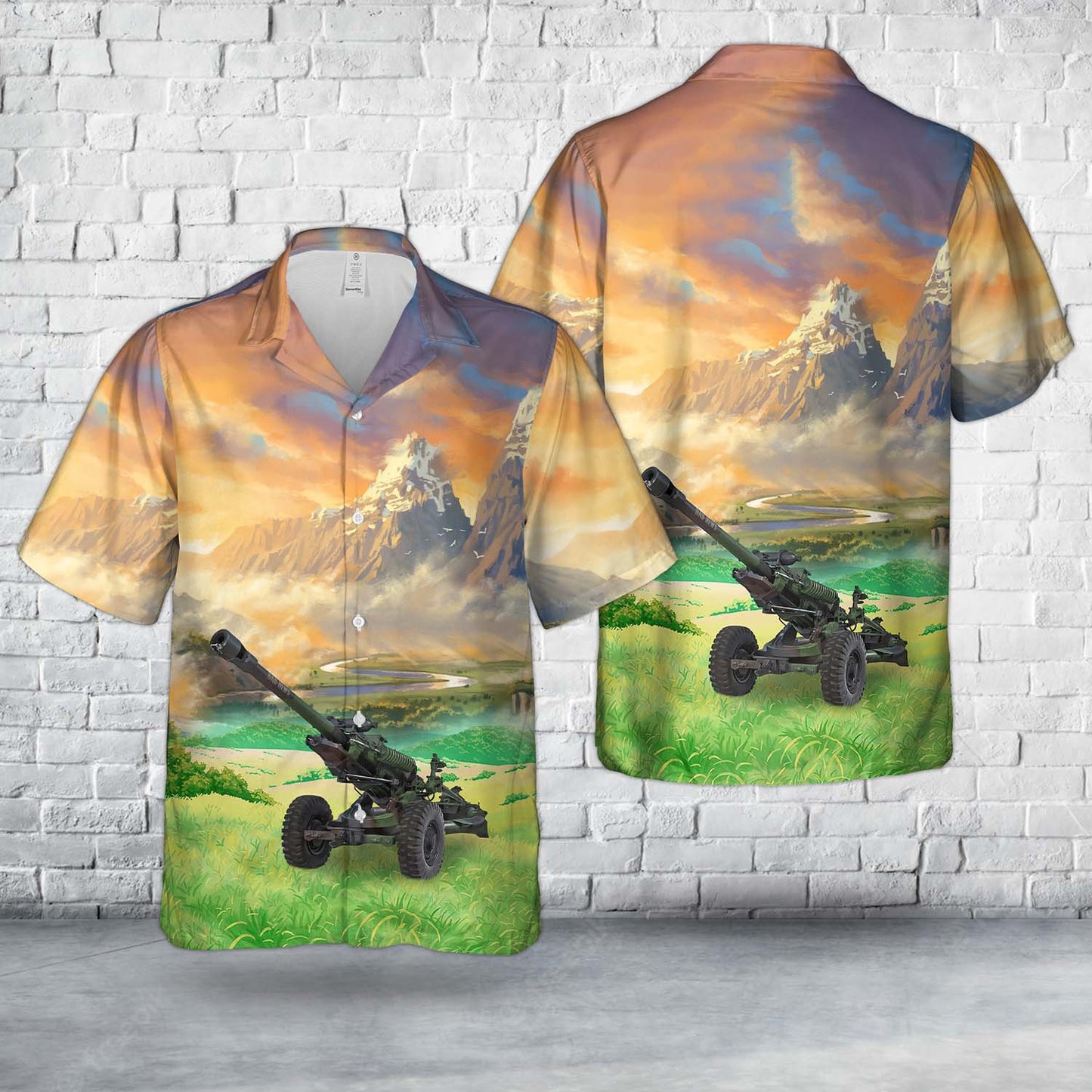 New Zealand Army Royal New Zealand Artillery (RNZA) Tank Hawaiian Shirt