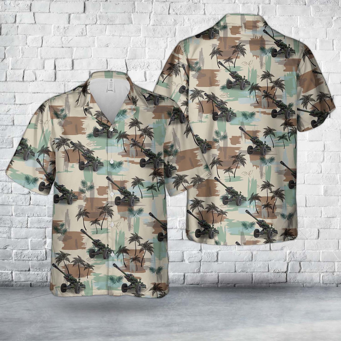 New Zealand Army Royal New Zealand Artillery (RNZA) Tank Hawaiian Shirt