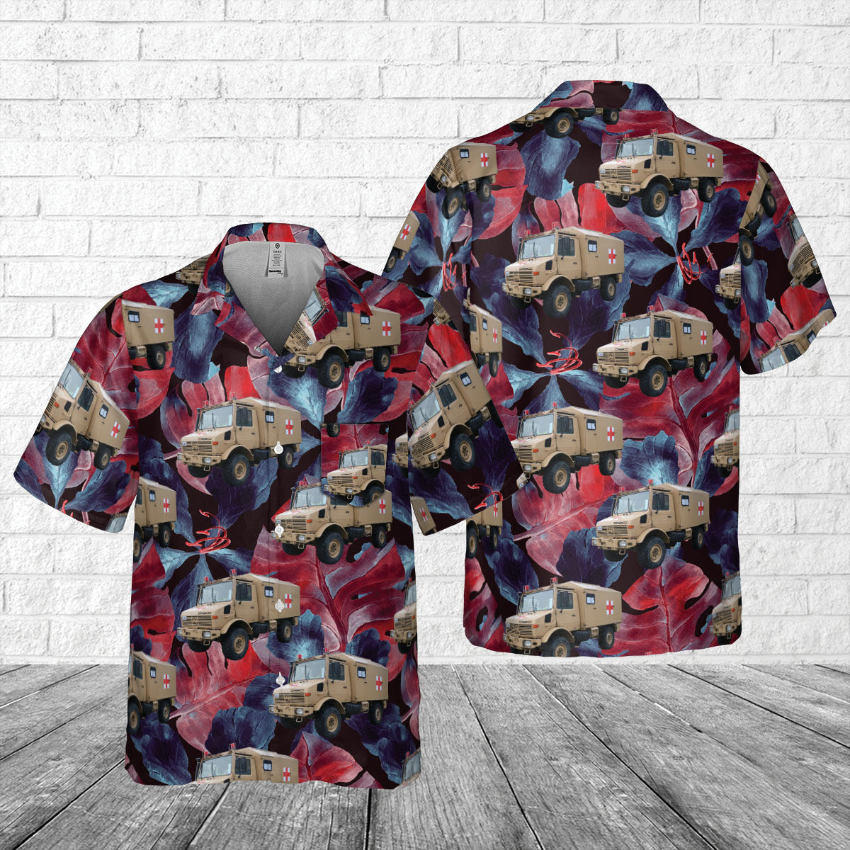 New Zealand Army UNIMOG Pocket Hawaiian Shirt