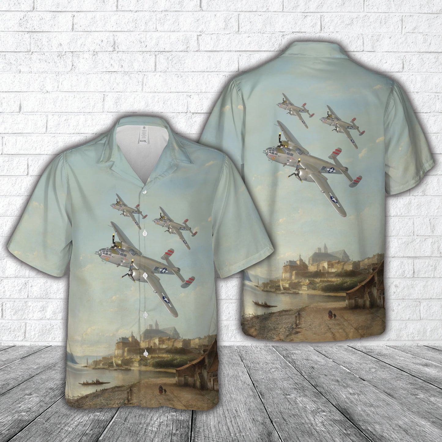 North American B-25 Mitchell 'Panchito' WWII plane Hawaiian Shirt