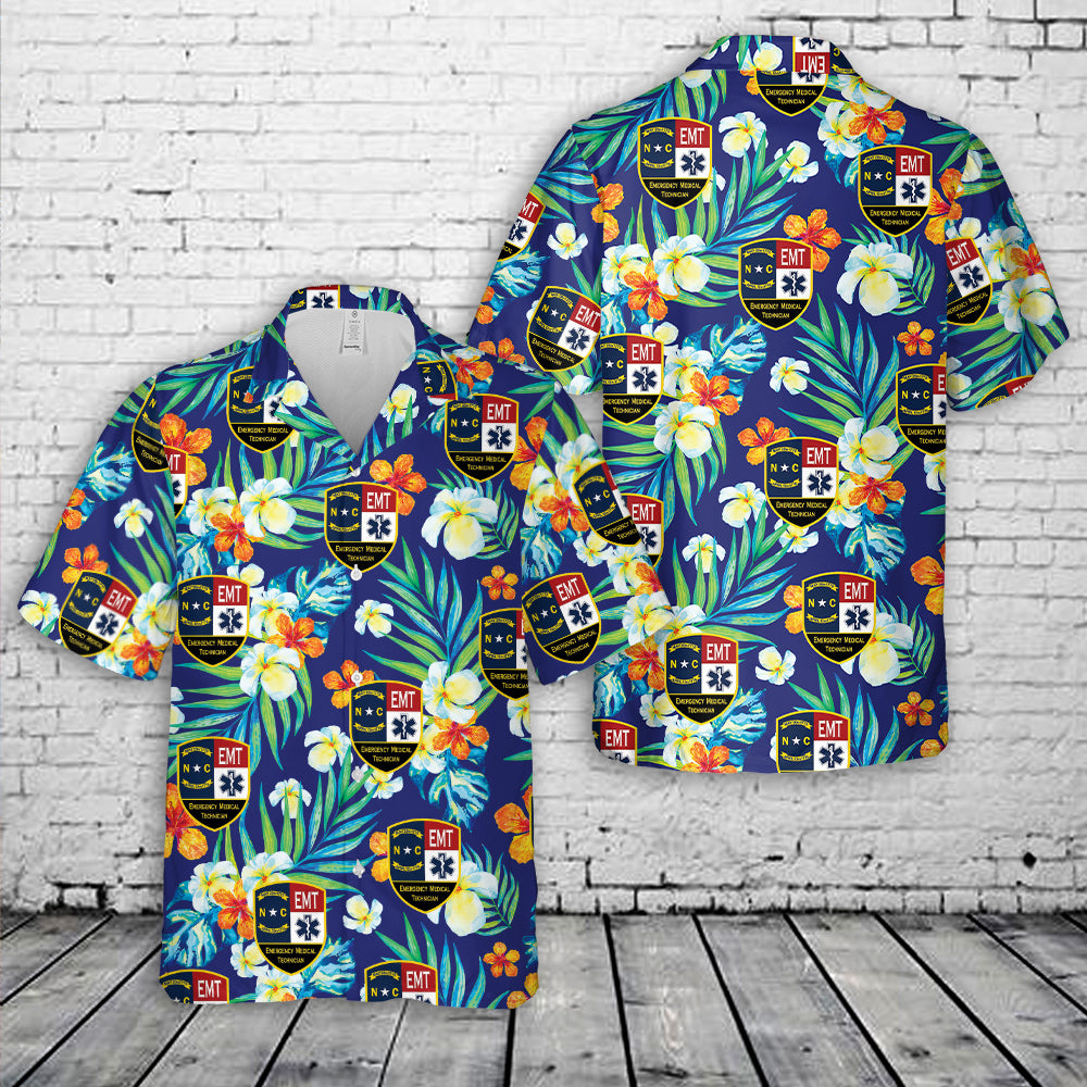 North Carolina Emergency Medical Hawaiian Shirt