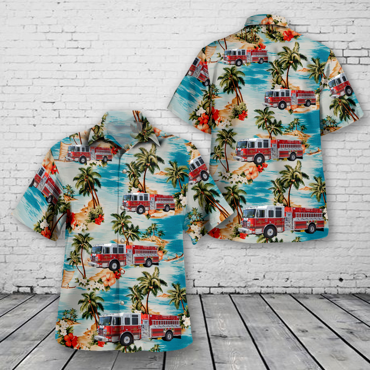 North Versailles, Pennsylvania, West Wilmerding Volunteer Fire Department Hawaiian Shirt
