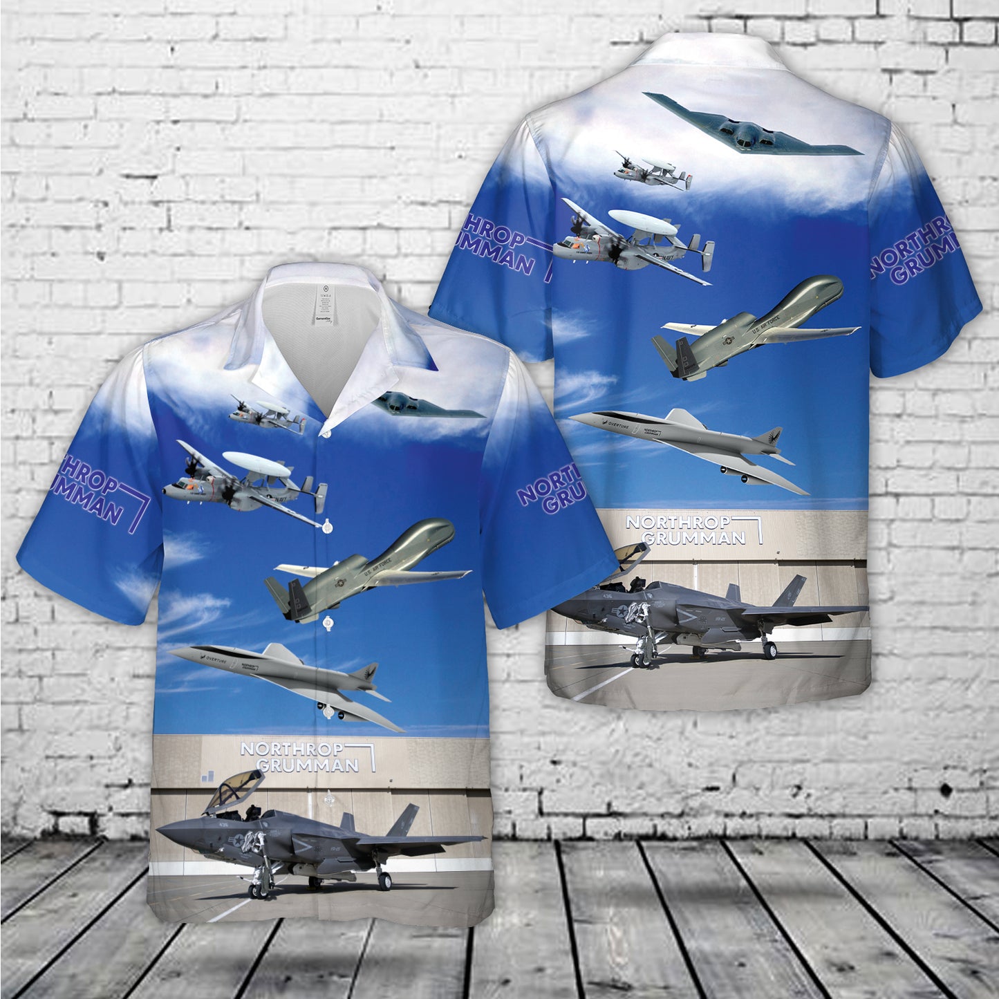 Northrop Grumman Hawaiian Shirt