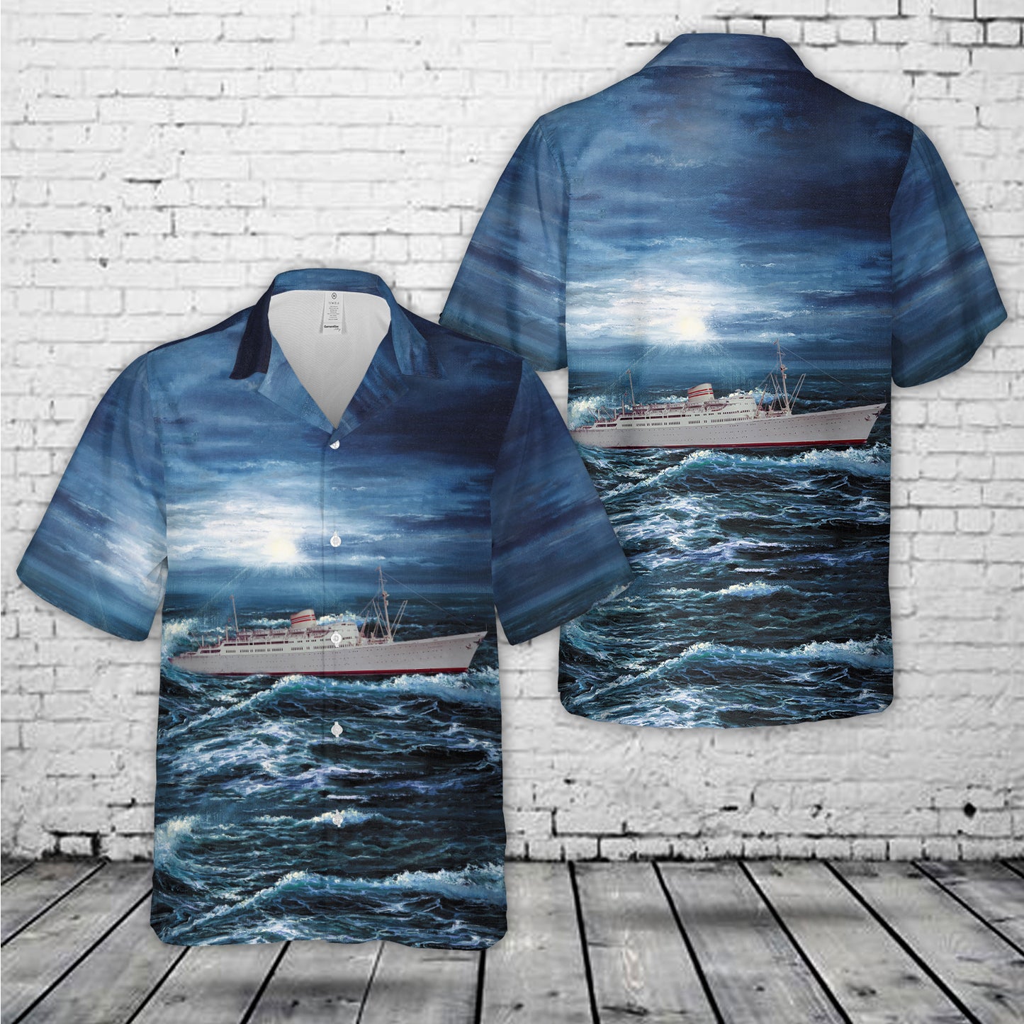 Norwegian America Line MS Oslofjord (1949) Hawaiian Shirt