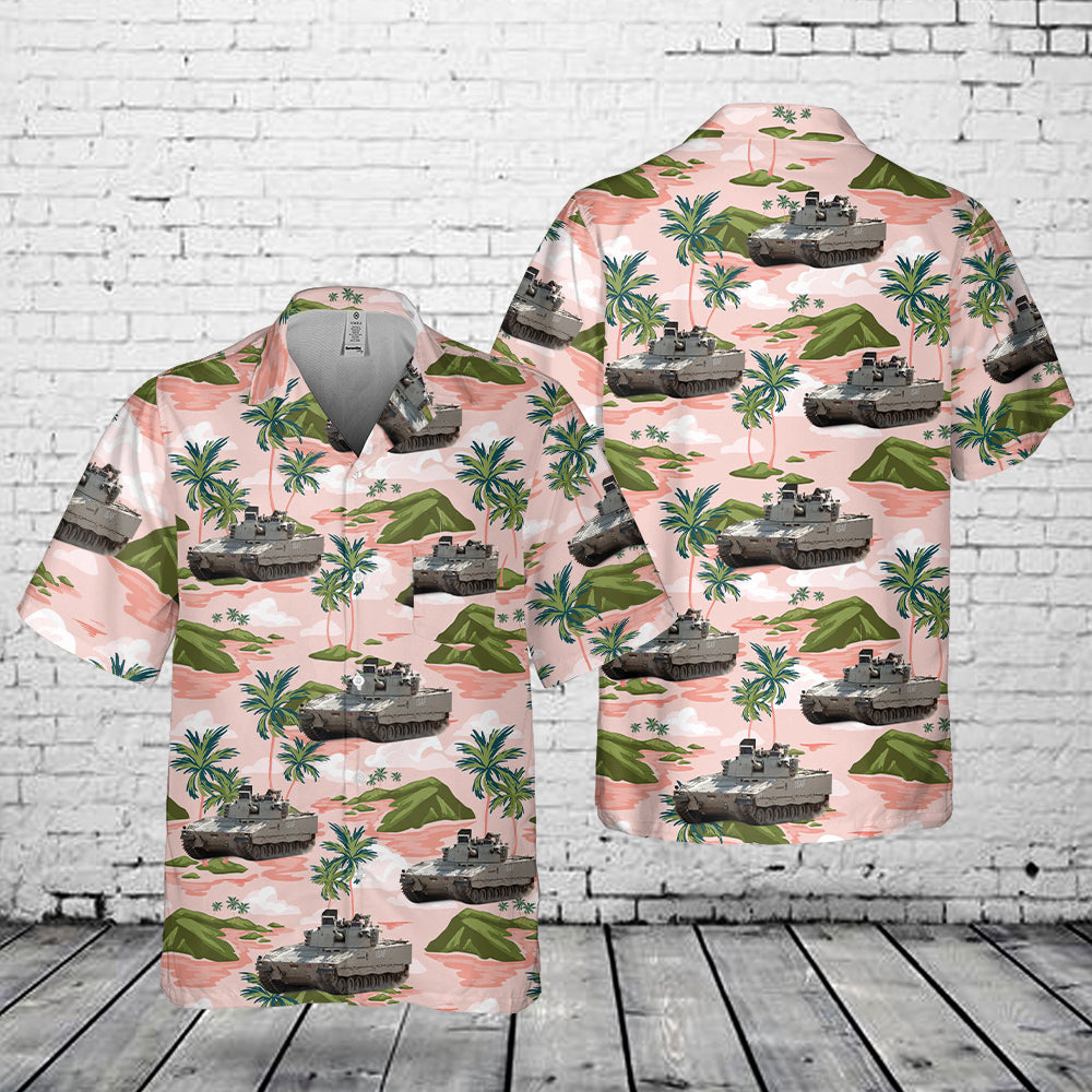 Norwegian Army CV90 IFV Pocket Hawaiian Shirt