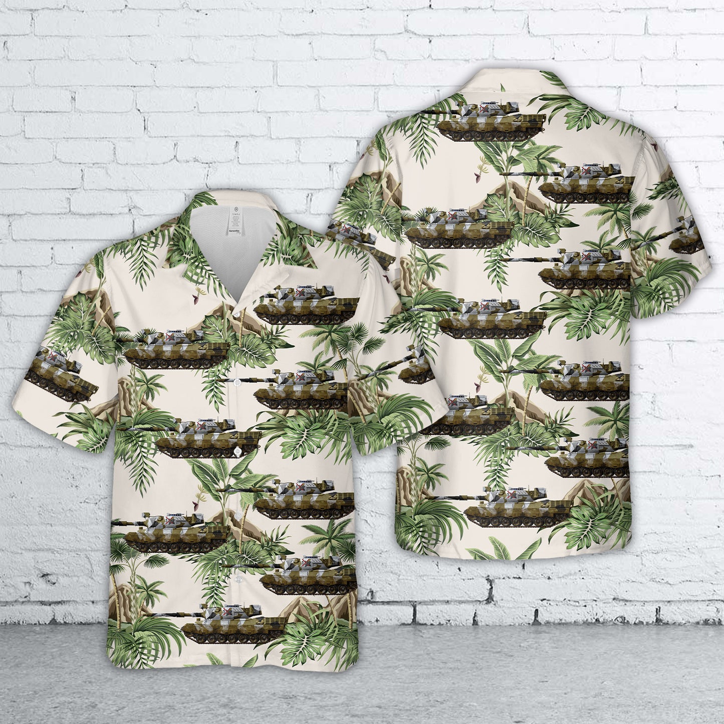 Norwegian Army Norwegian Leopard I Stridsvogneskadron, 6th Division, NATO winter exercises of 1988 Hawaiian Shirt