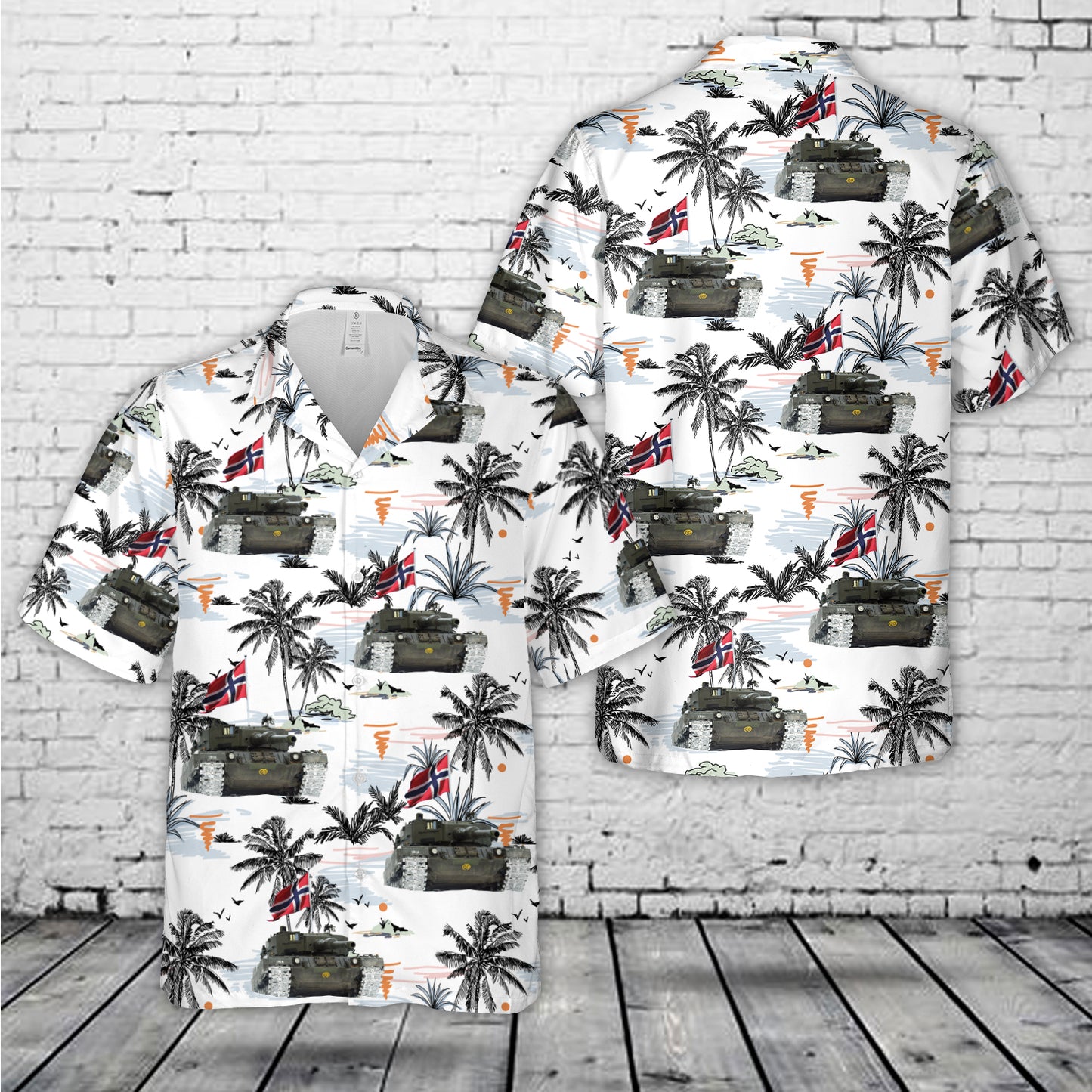 Norwegian Leopard 2A4 Hawaiian Shirt